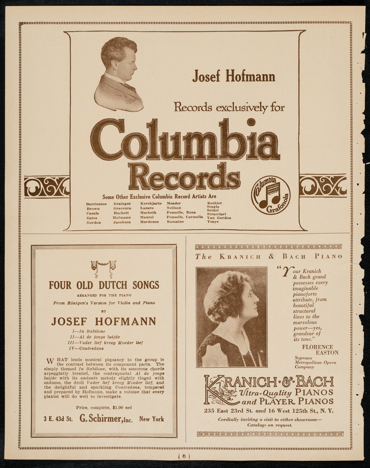 New York Philharmonic, February 23, 1922, program page 6