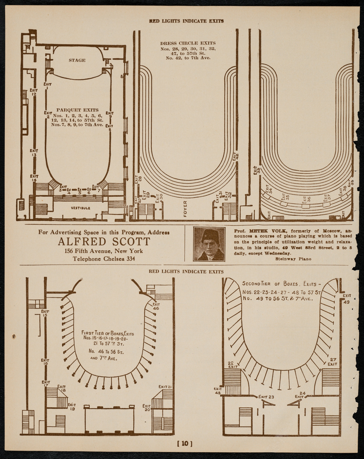 Intercollegiate Glee Club Contest, March 4, 1922, program page 10