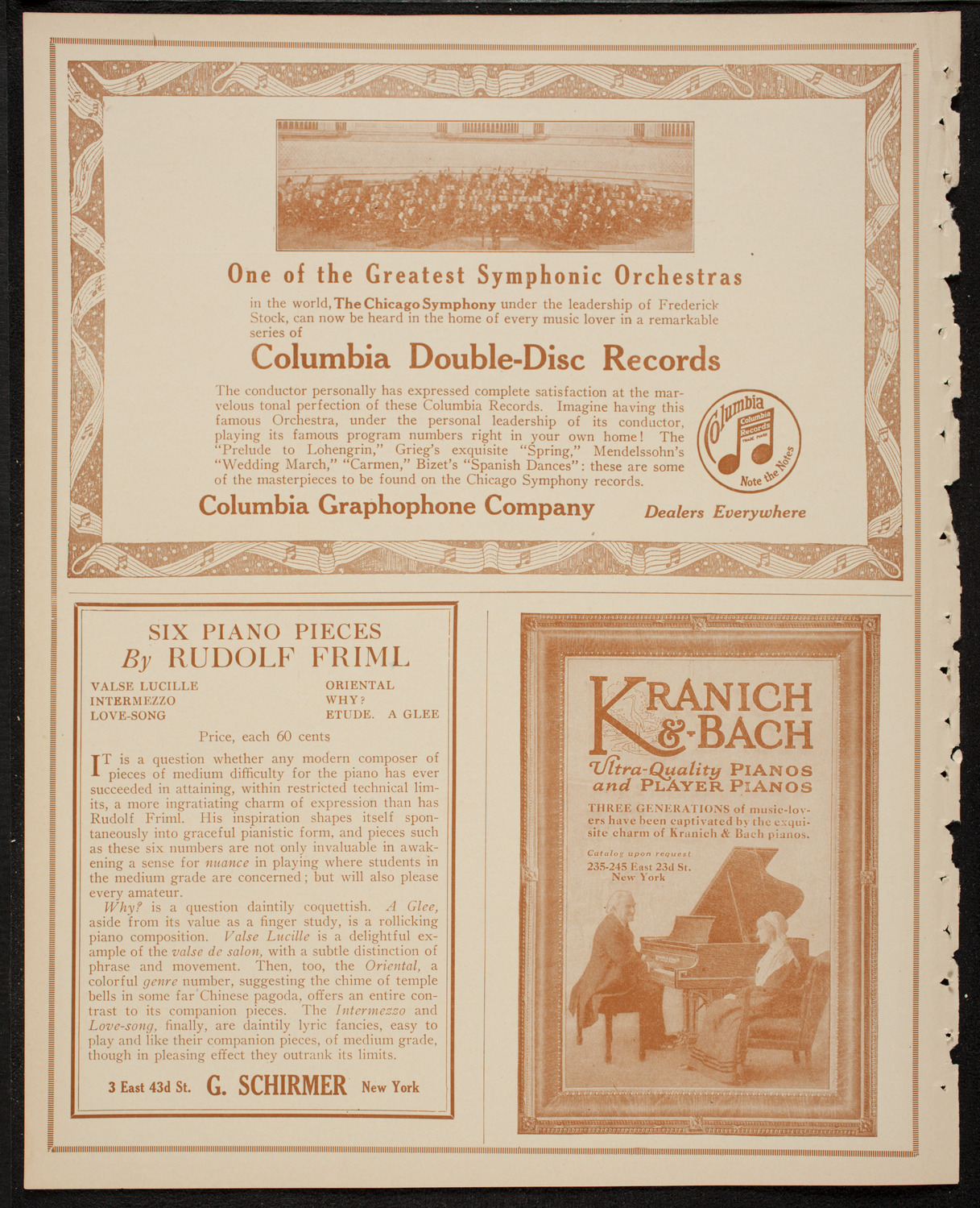 New York Philharmonic, January 19, 1917, program page 6