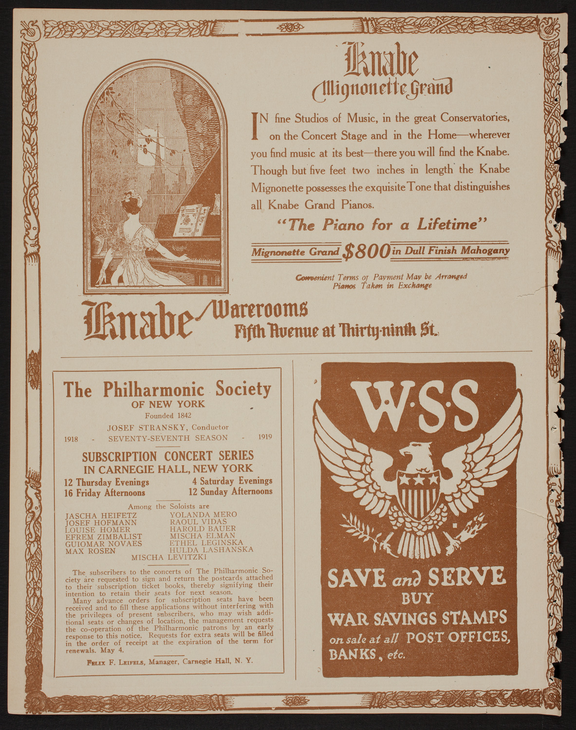 Benefit: American Red Cross, May 23, 1918, program page 12
