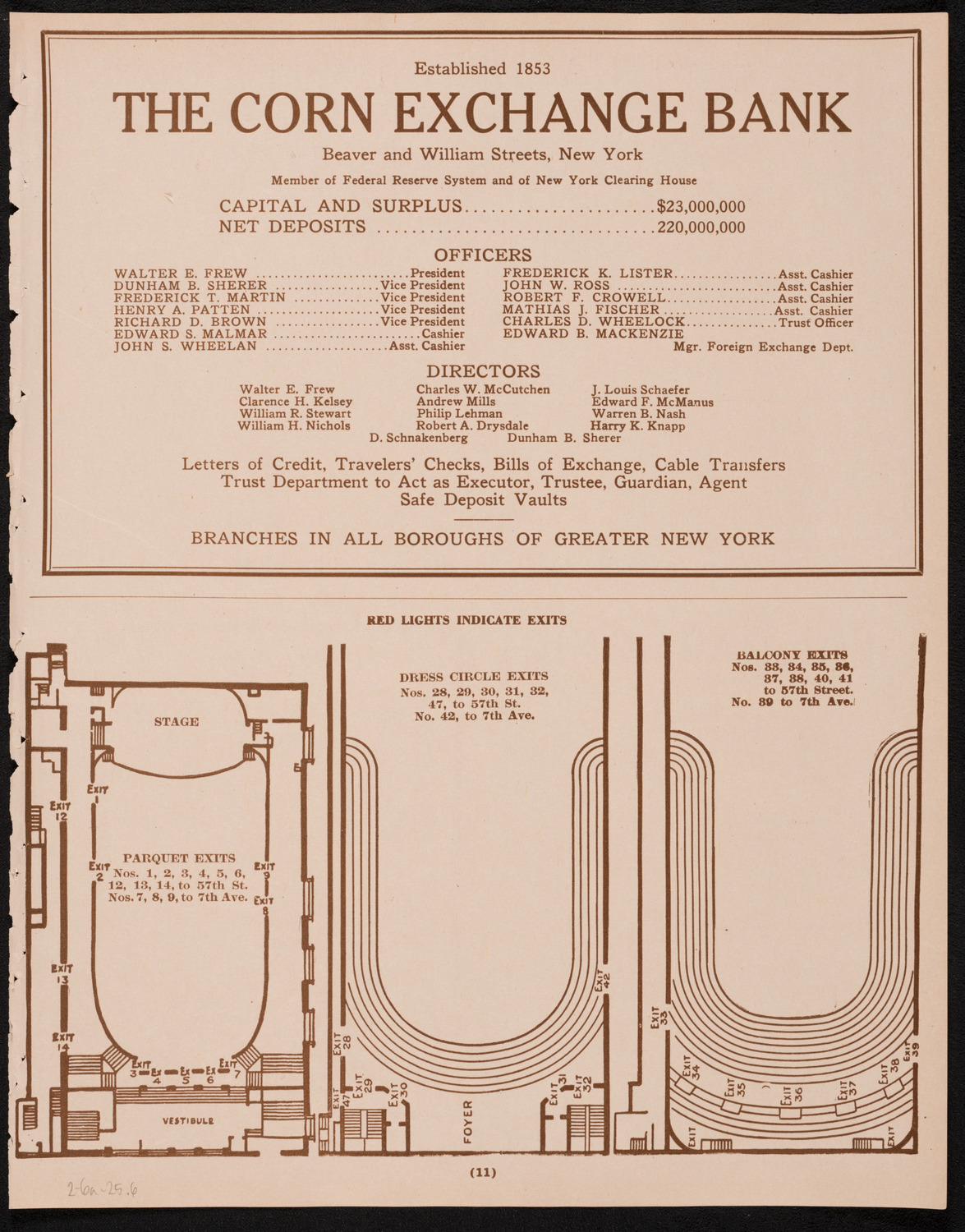 New York Philharmonic, February 6, 1925, program page 11