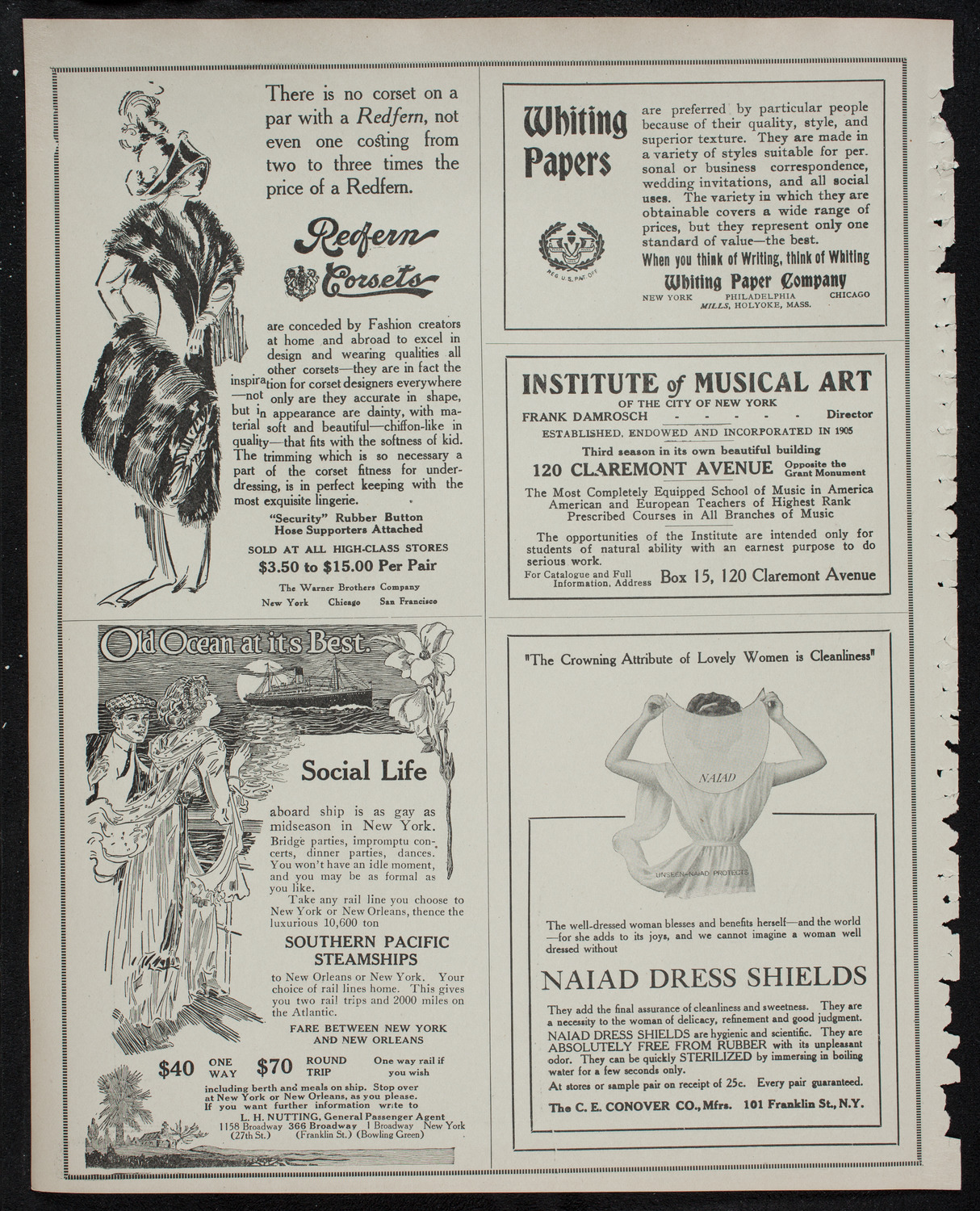 New York Philharmonic, December 29, 1912, program page 2
