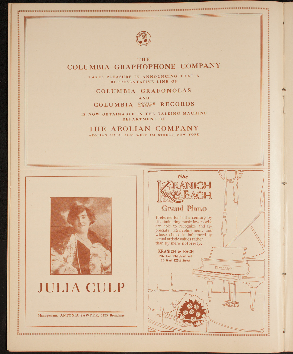 New York Philharmonic, November 19, 1914, program page 6
