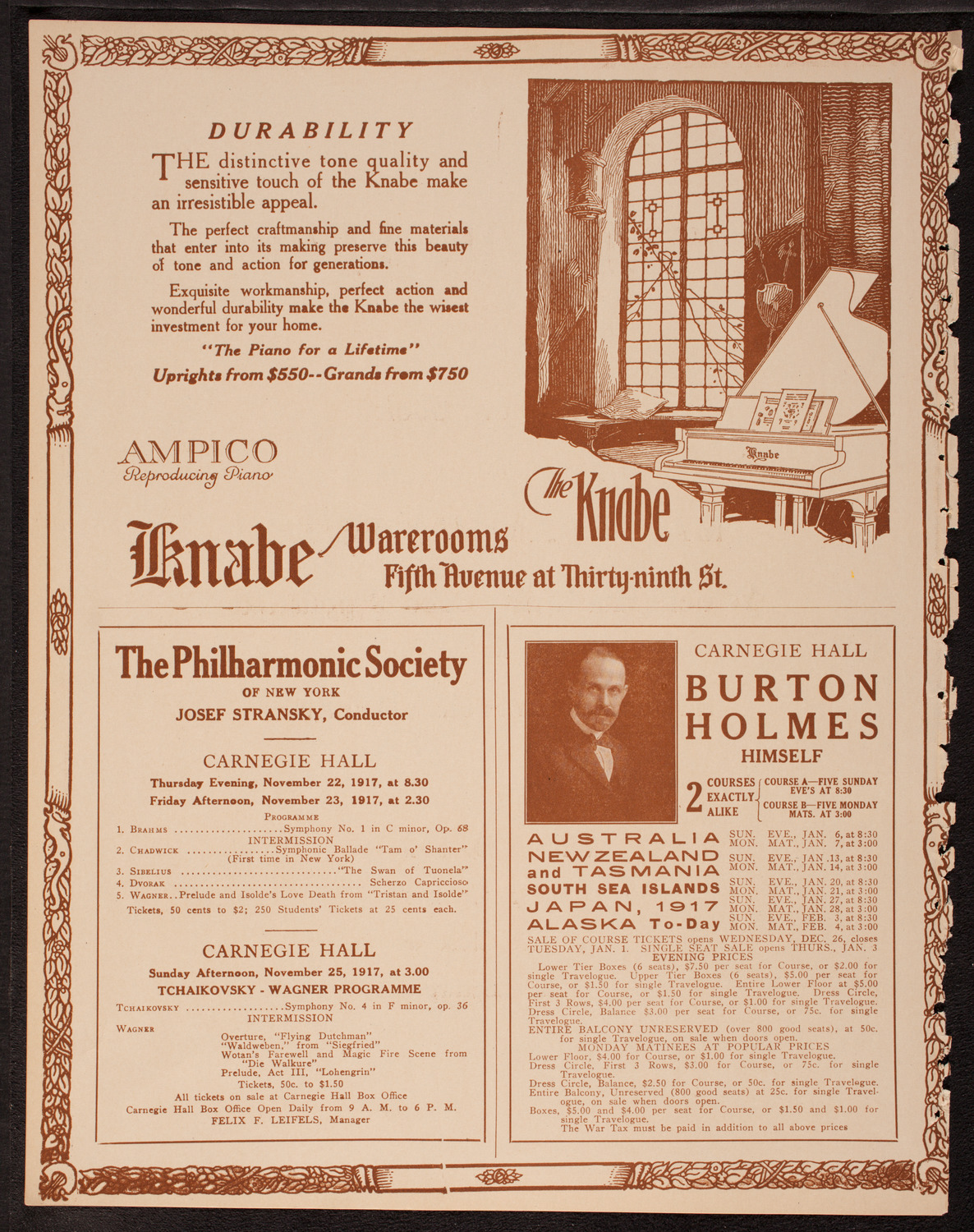 Lecture by Ian Hay, November 19, 1917, program page 12