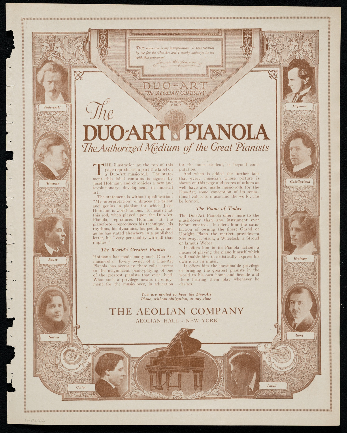 Fritz Kreisler, Violin, October 24, 1920, program page 11