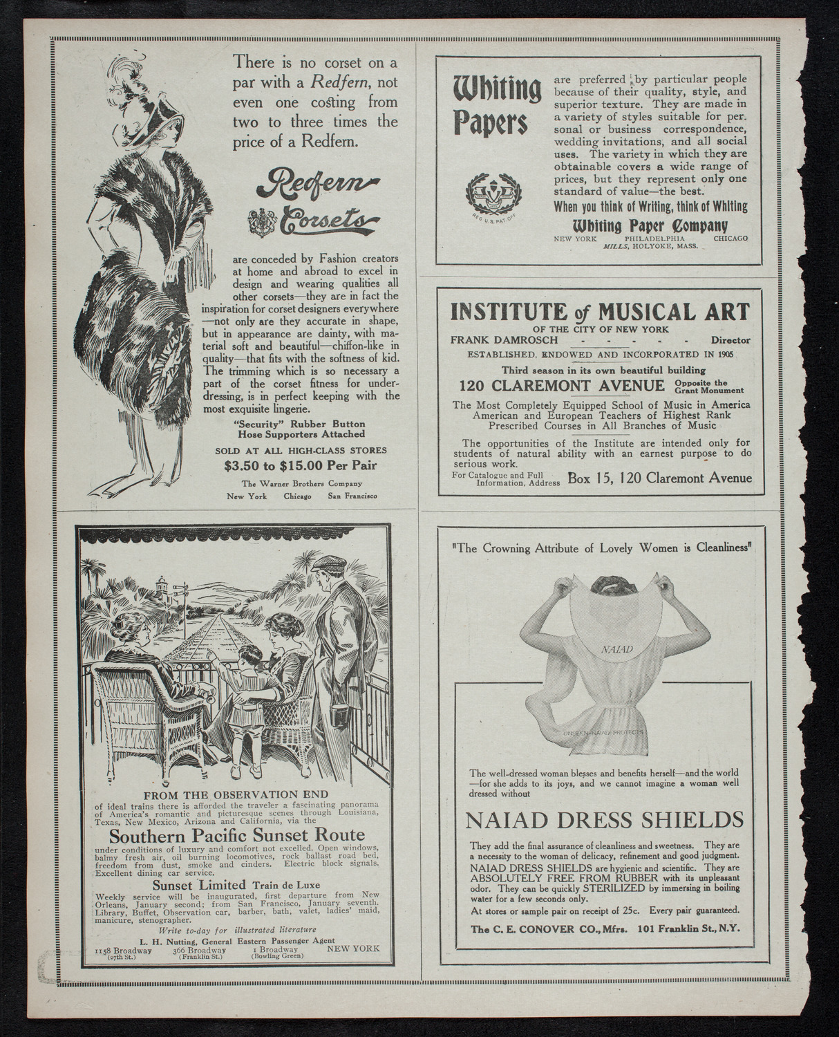 Mischa Elman, Violin, November 30, 1912, program page 2