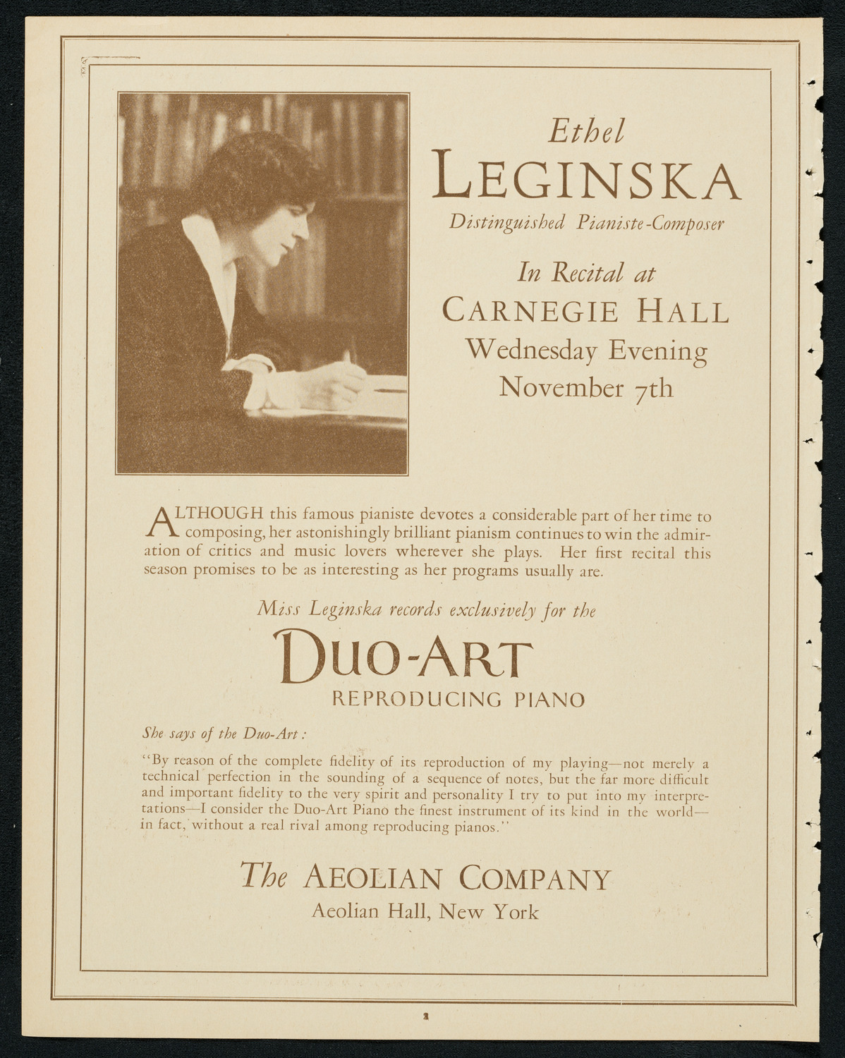 Grand Charity Concert, November 5, 1923, program page 2