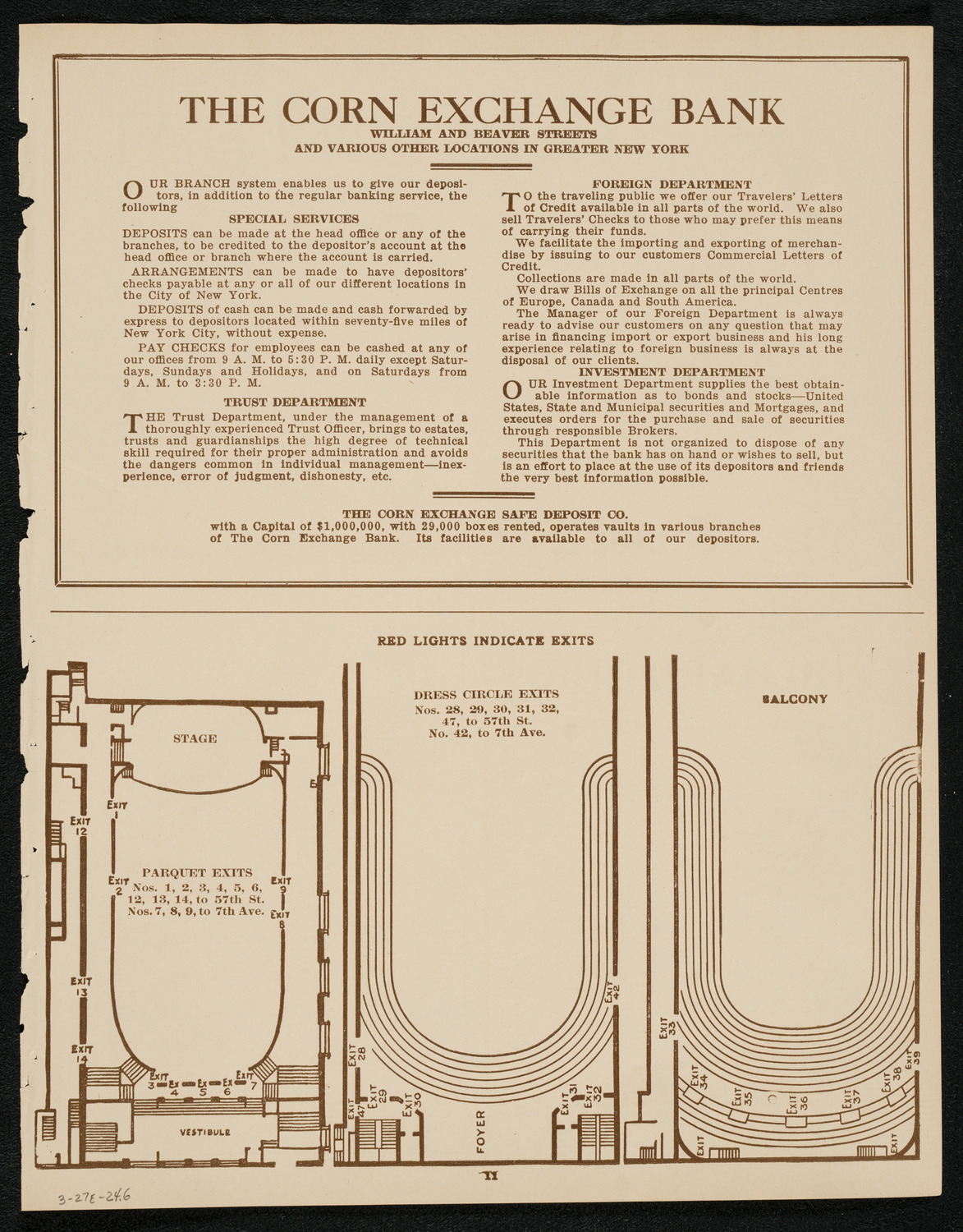 New York Philharmonic, March 27, 1924, program page 11