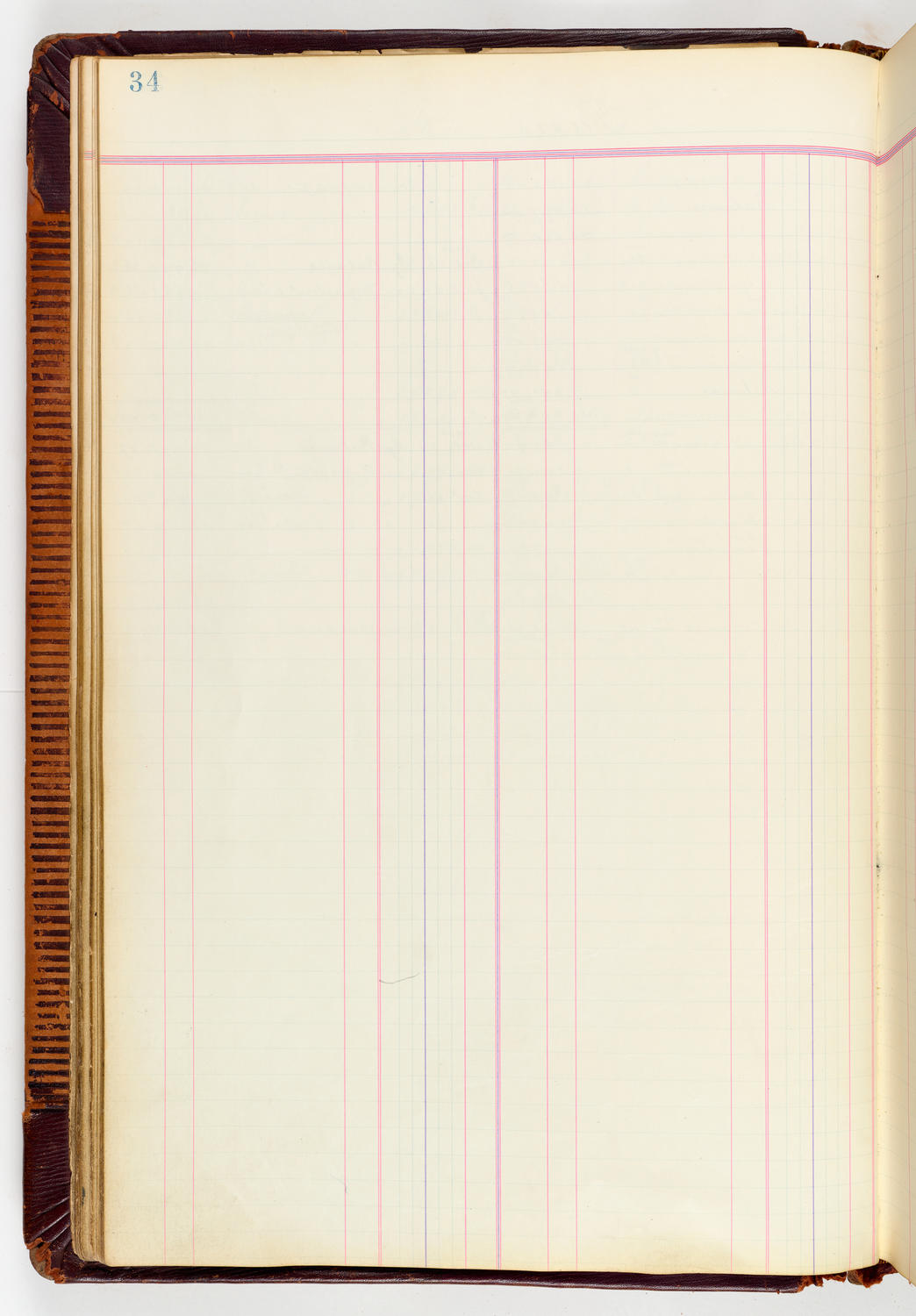 Music Hall Accounting Ledger, volume 3, page 34