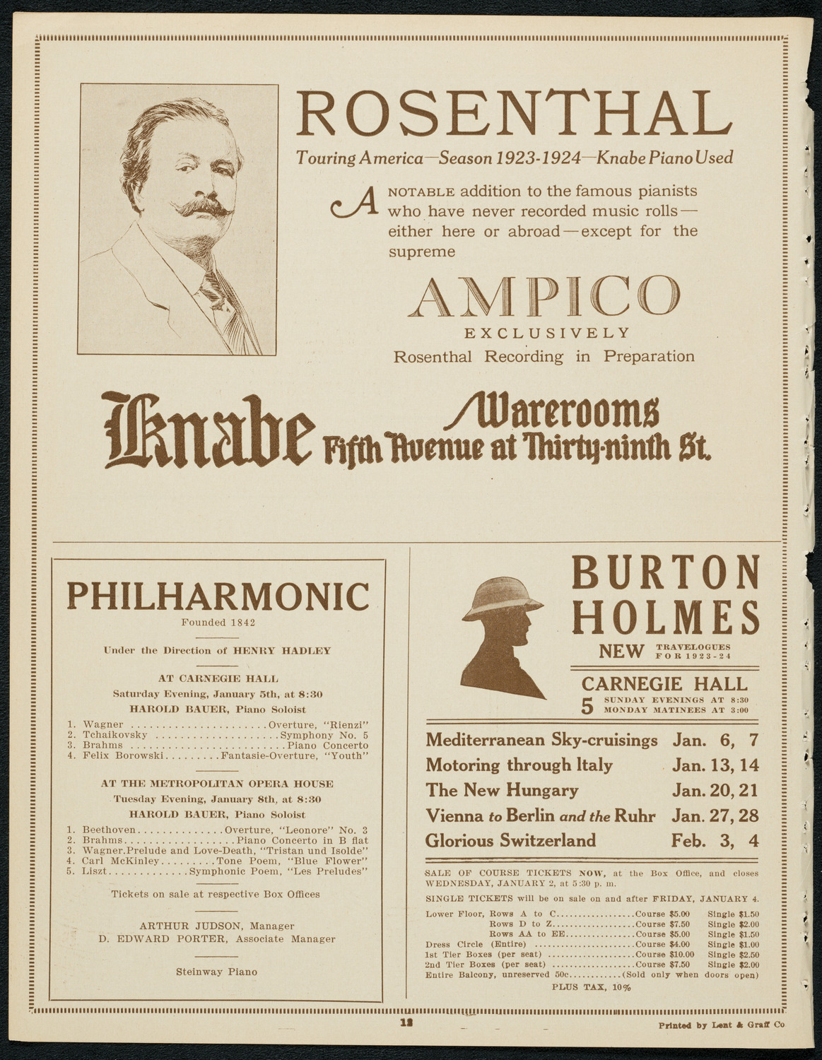 New York Philharmonic Students' Concert, December 31, 1923, program page 12