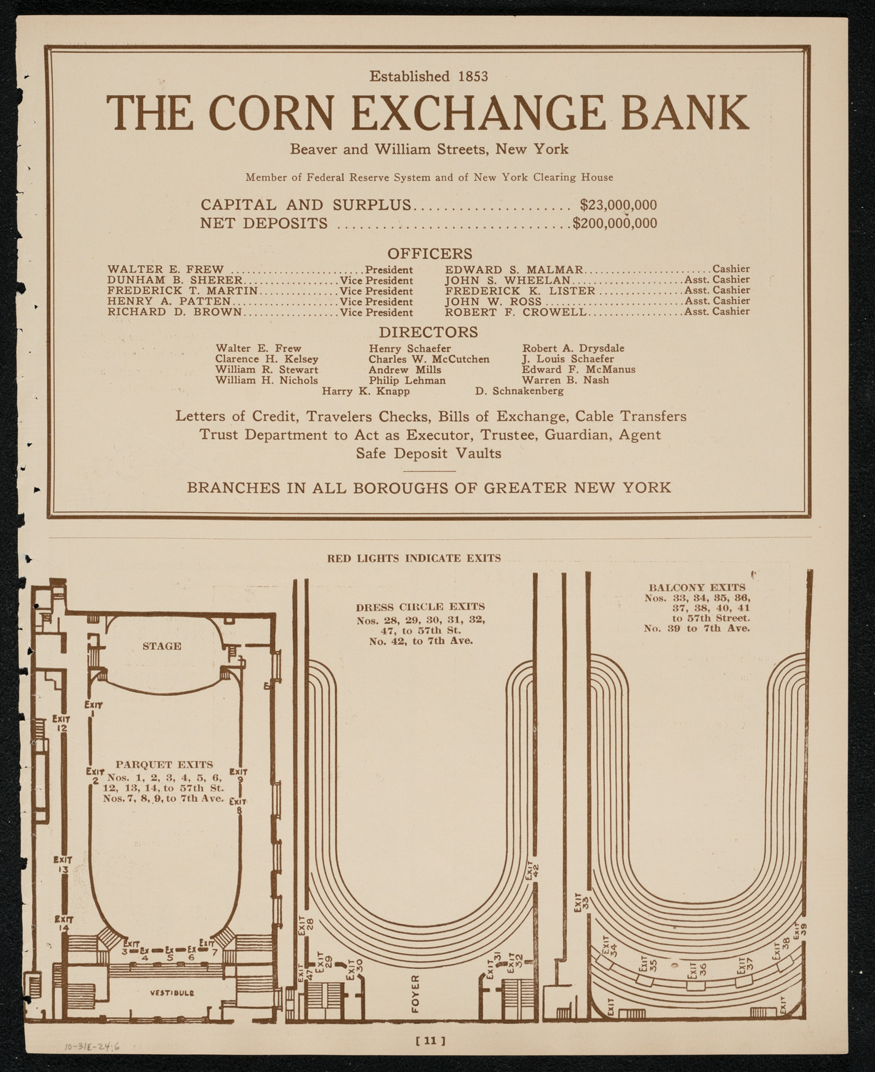 New York Symphony Orchestra, October 31, 1924, program page 11