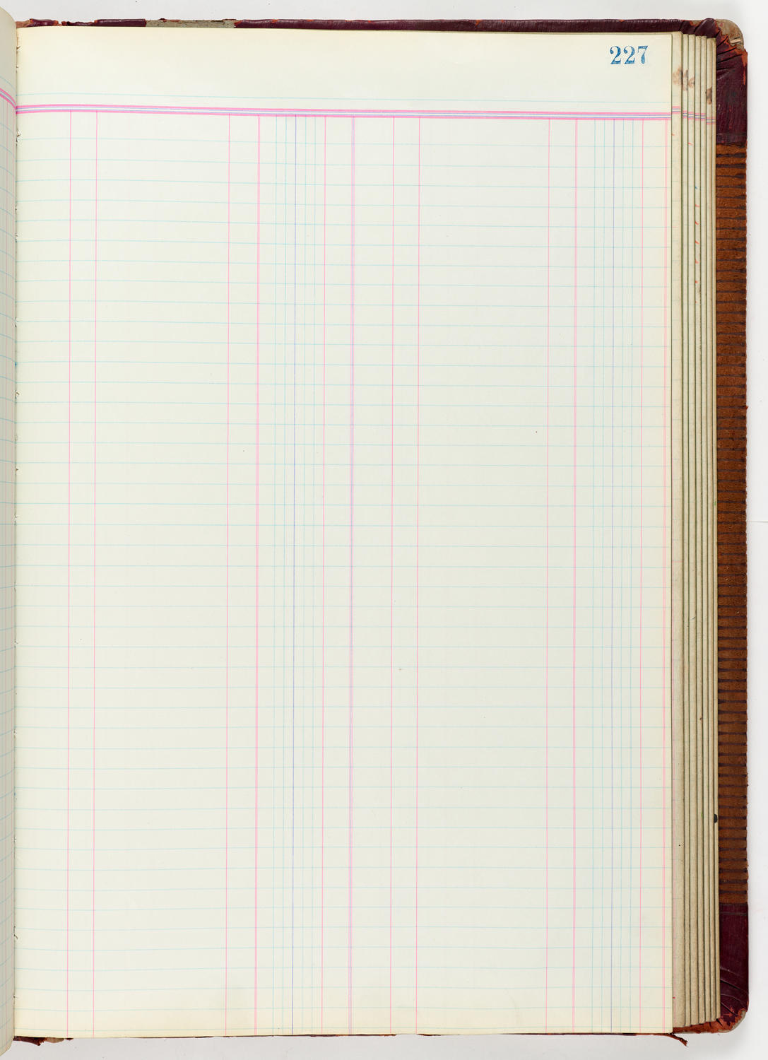Music Hall Accounting Ledger Journal, volume 6, page 227