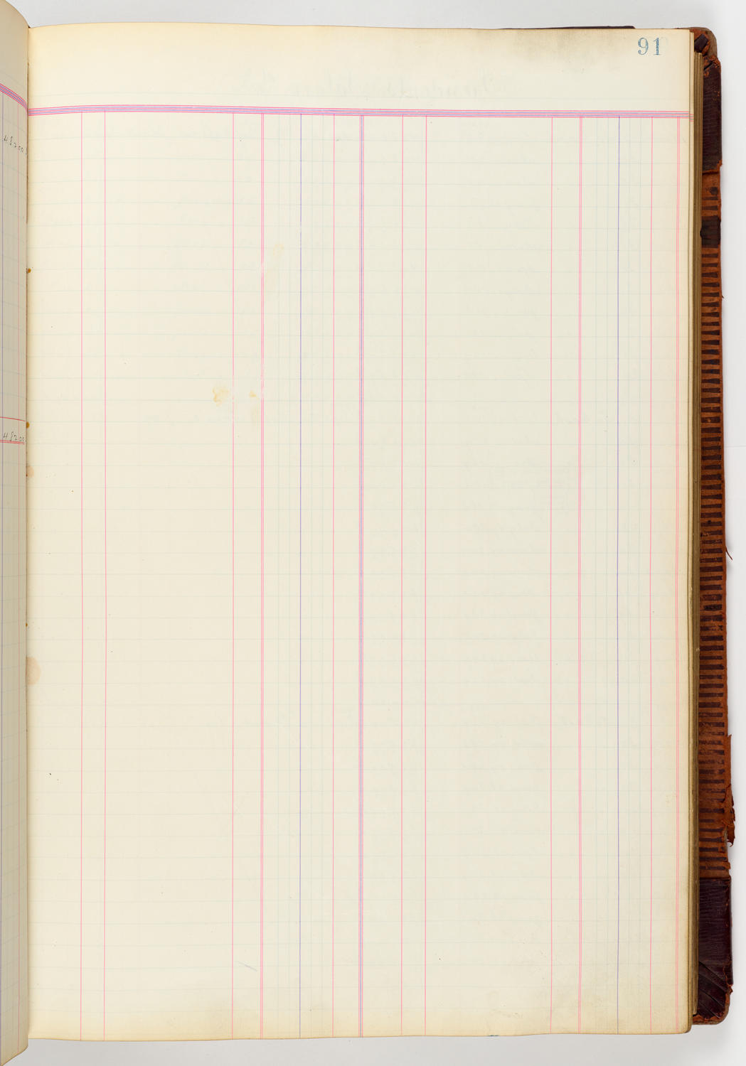 Music Hall Accounting Ledger, volume 3, page 91