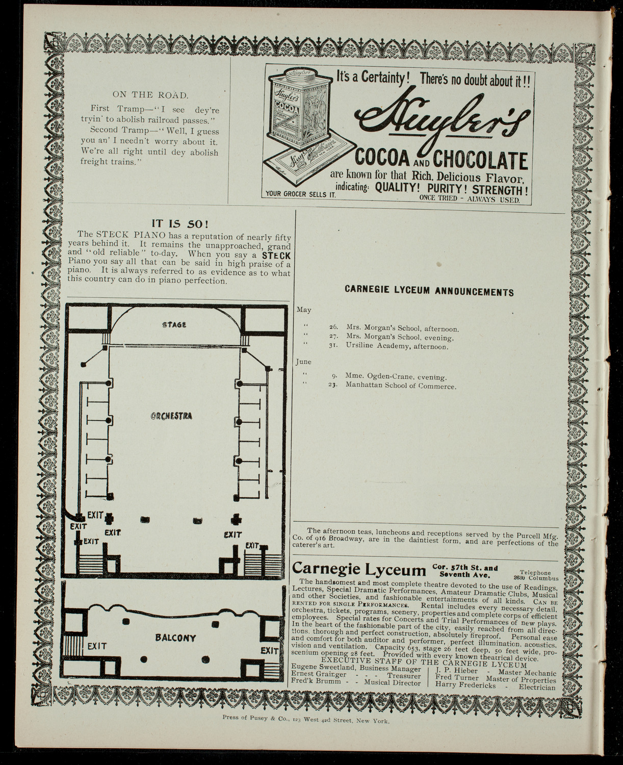 Dramatic Entertainment and Musical by the Merrill-Van Laer School, May 23, 1904, program page 4