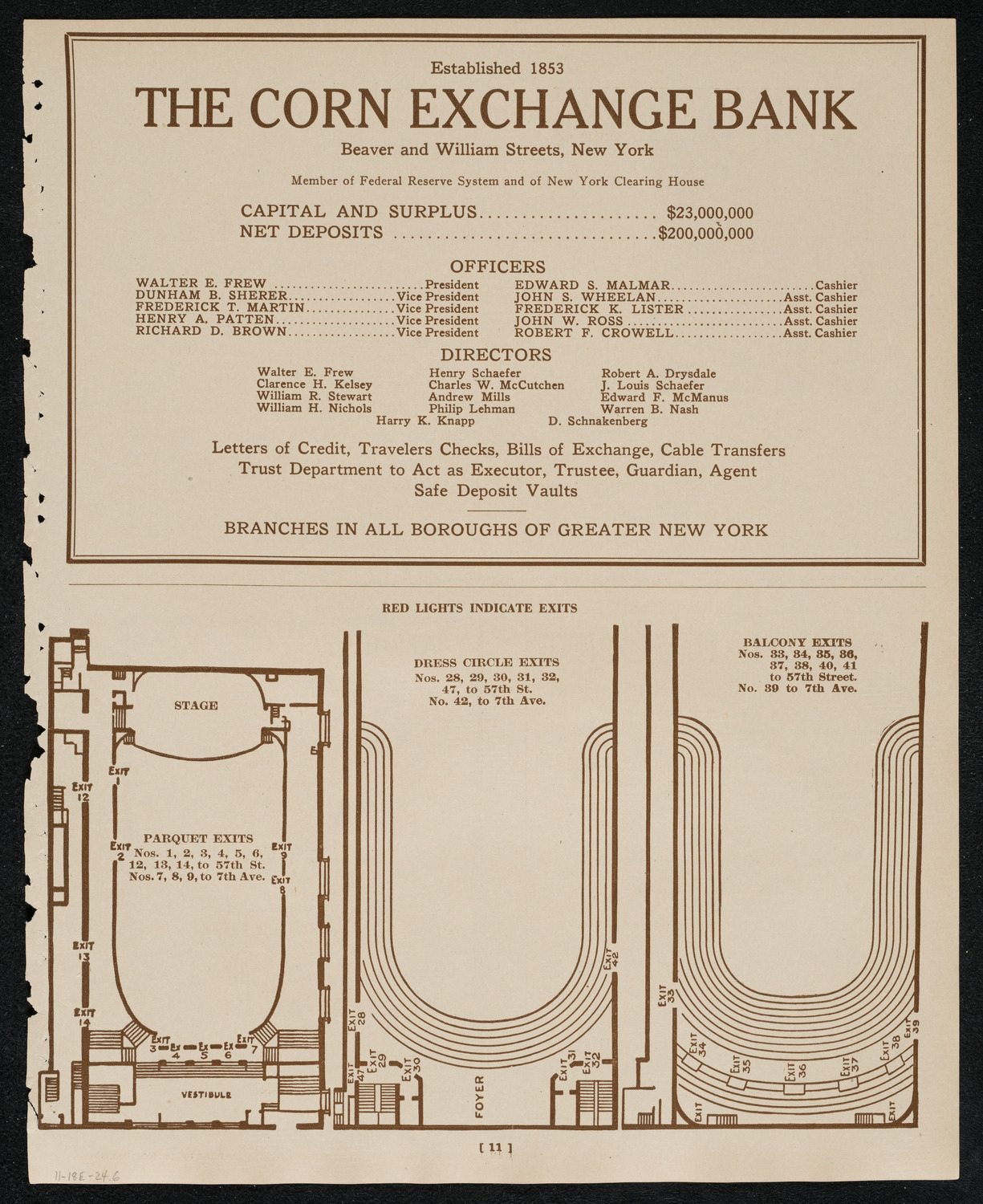 Philadelphia Orchestra, November 18, 1924, program page 11