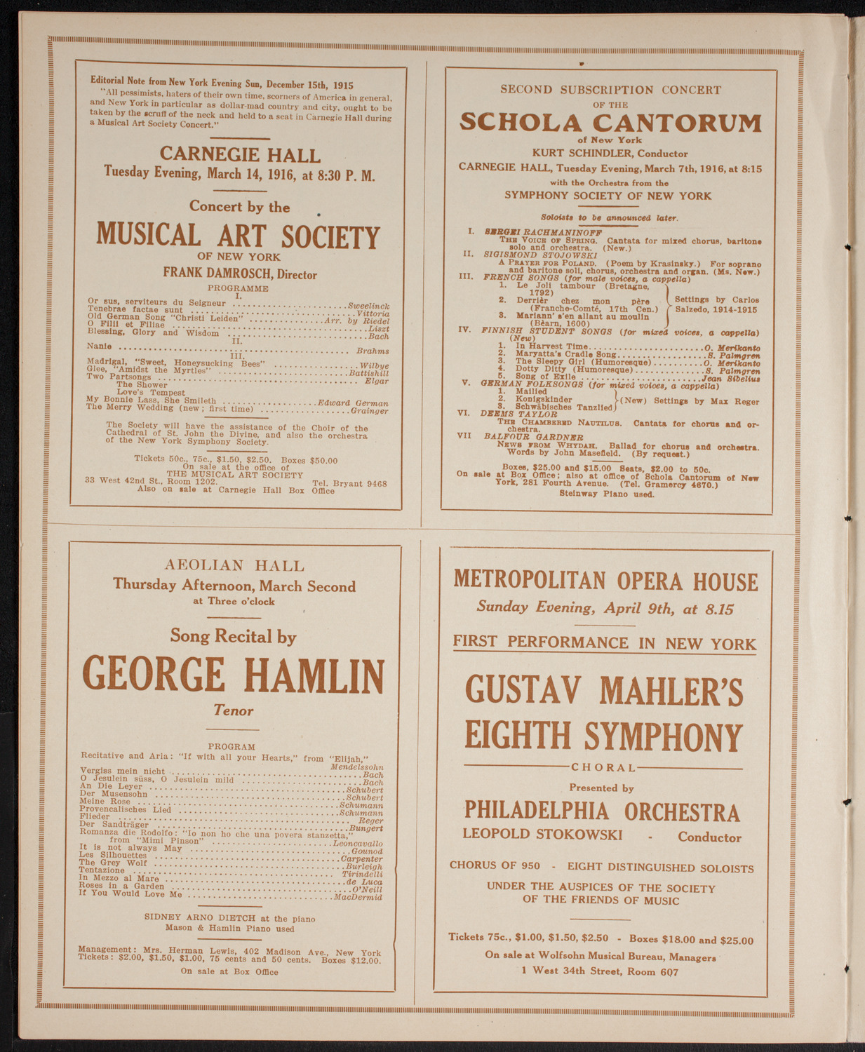 Symphony Concert for Young People, February 26, 1916, program page 10