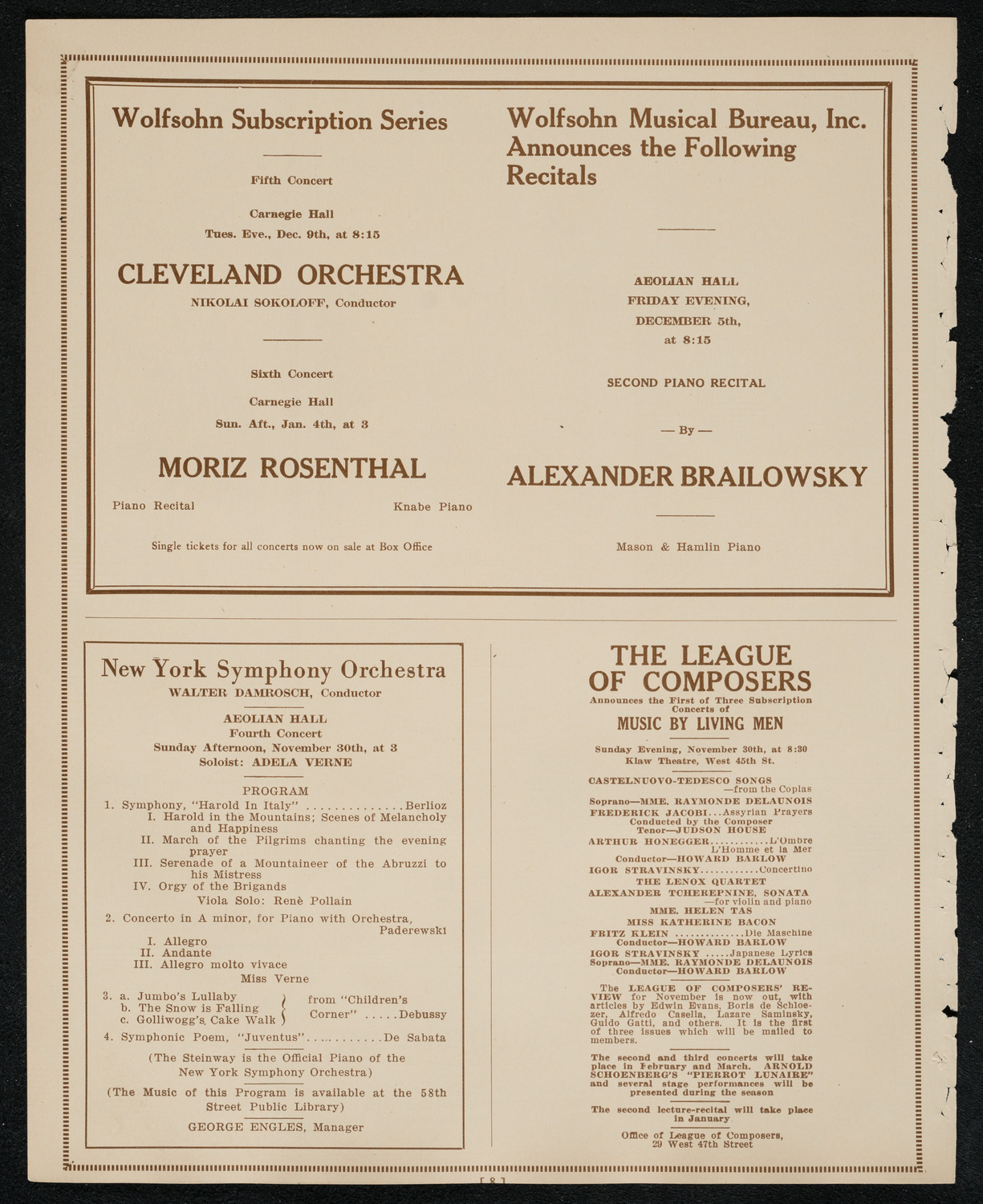 Boston Symphony Orchestra, November 27, 1924, program page 8