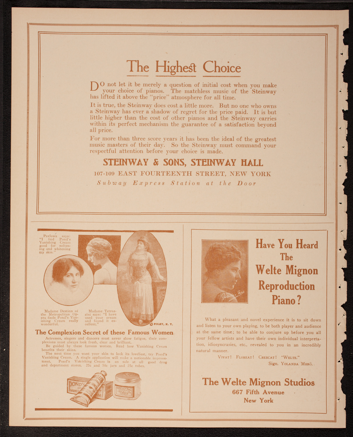 Ethel Leginska, Piano, March 16, 1917, program page 4