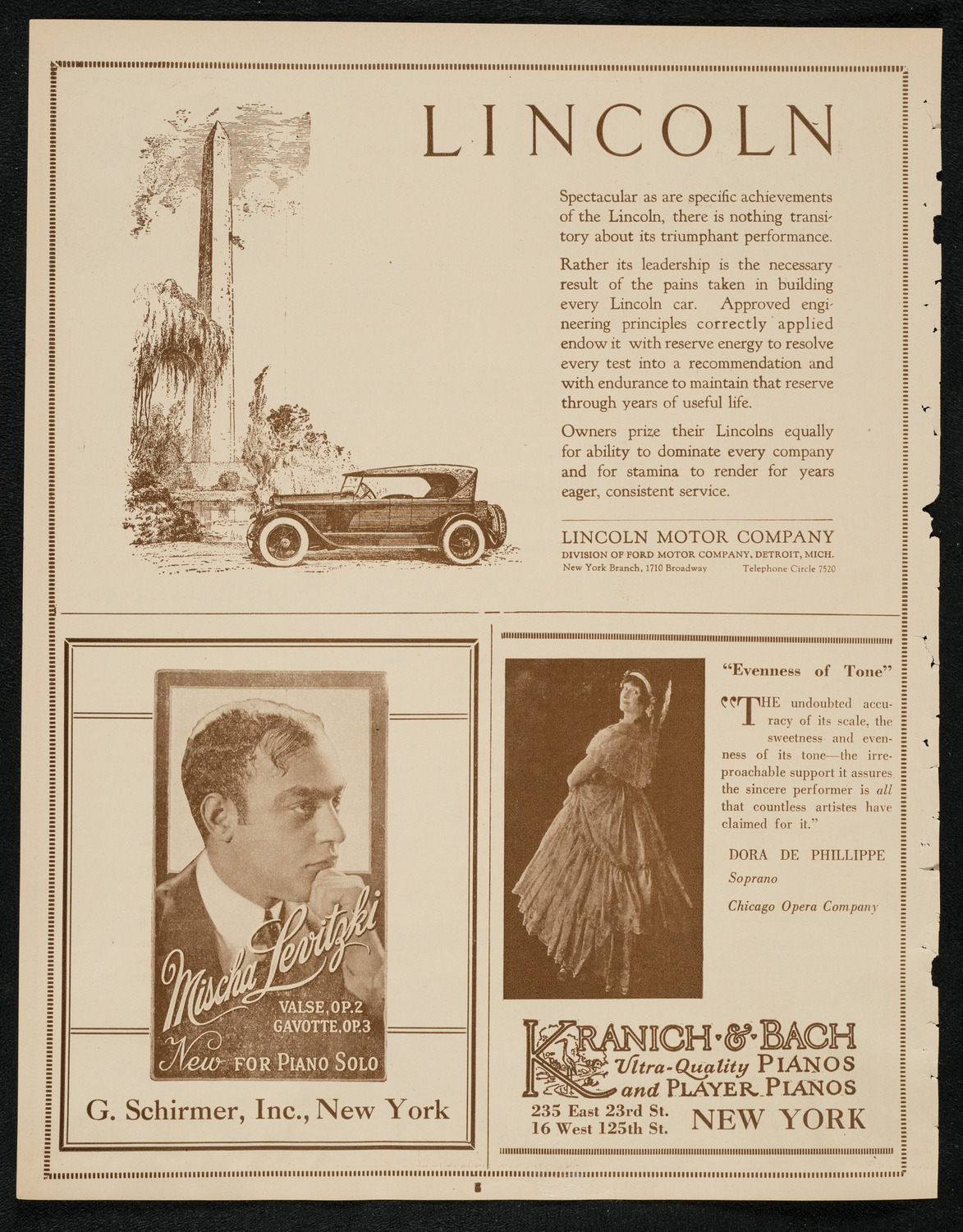 United Singers of New York, April 6, 1924, program page 6