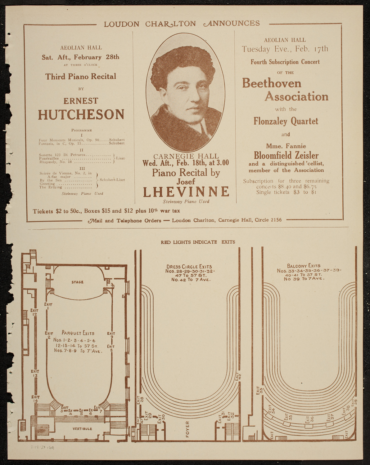 Lecture by Sir Oliver Lodge, February 17, 1920, program page 11