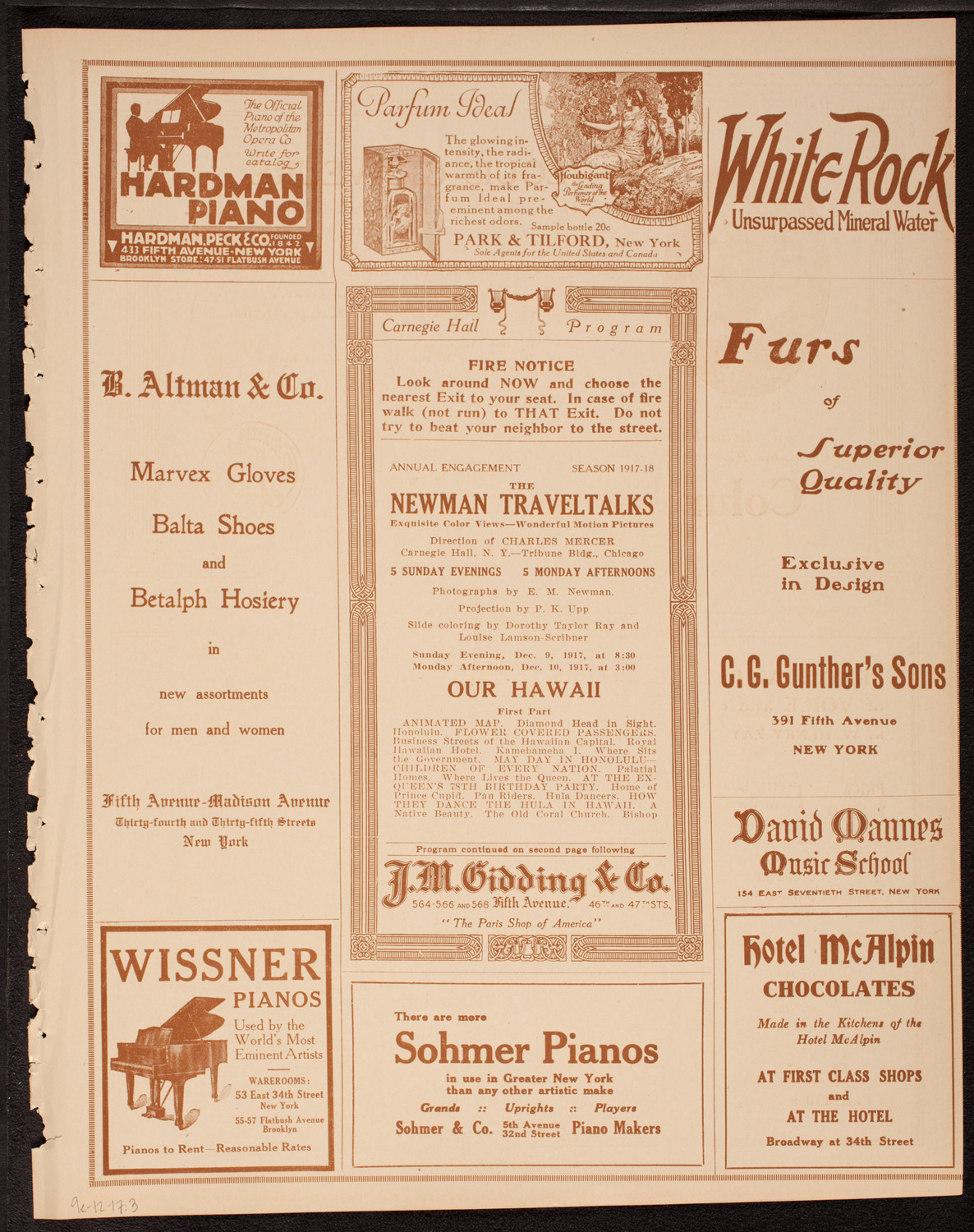 Newman Traveltalks: Our Hawaii, December 9, 1917, program page 5