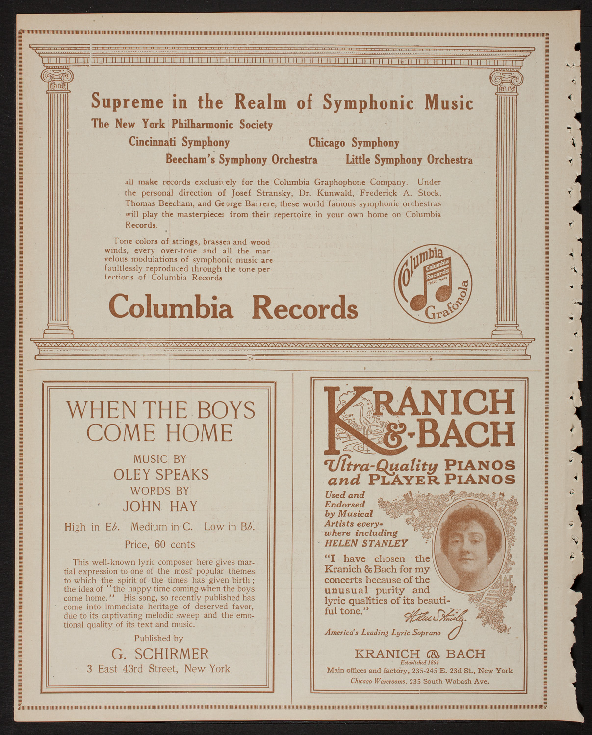 New York Symphony Orchestra, February 23, 1918, program page 6