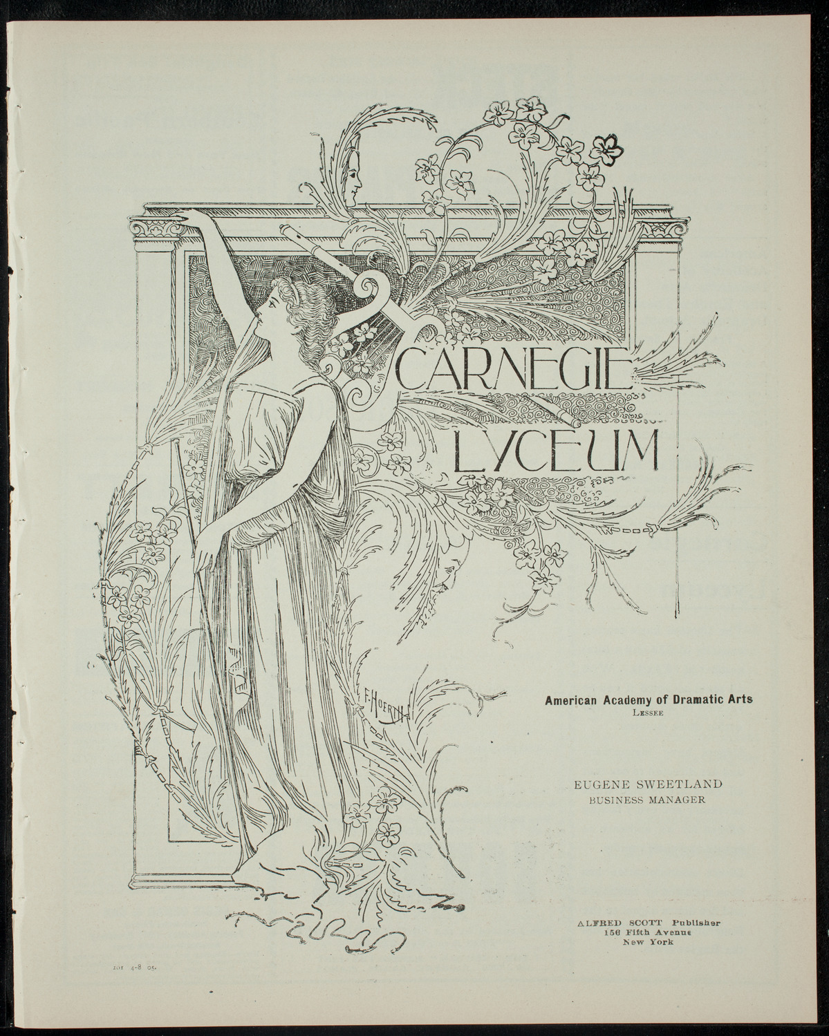 Piano Students of J. S. Danielson, April 8, 1905, program page 1