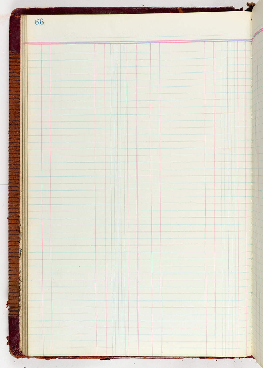 Music Hall Accounting Ledger Journal, volume 6, page 66