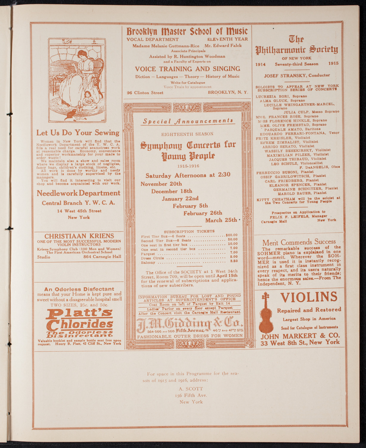 Newman Traveltalks: The Holy Land, March 28, 1915, program page 9