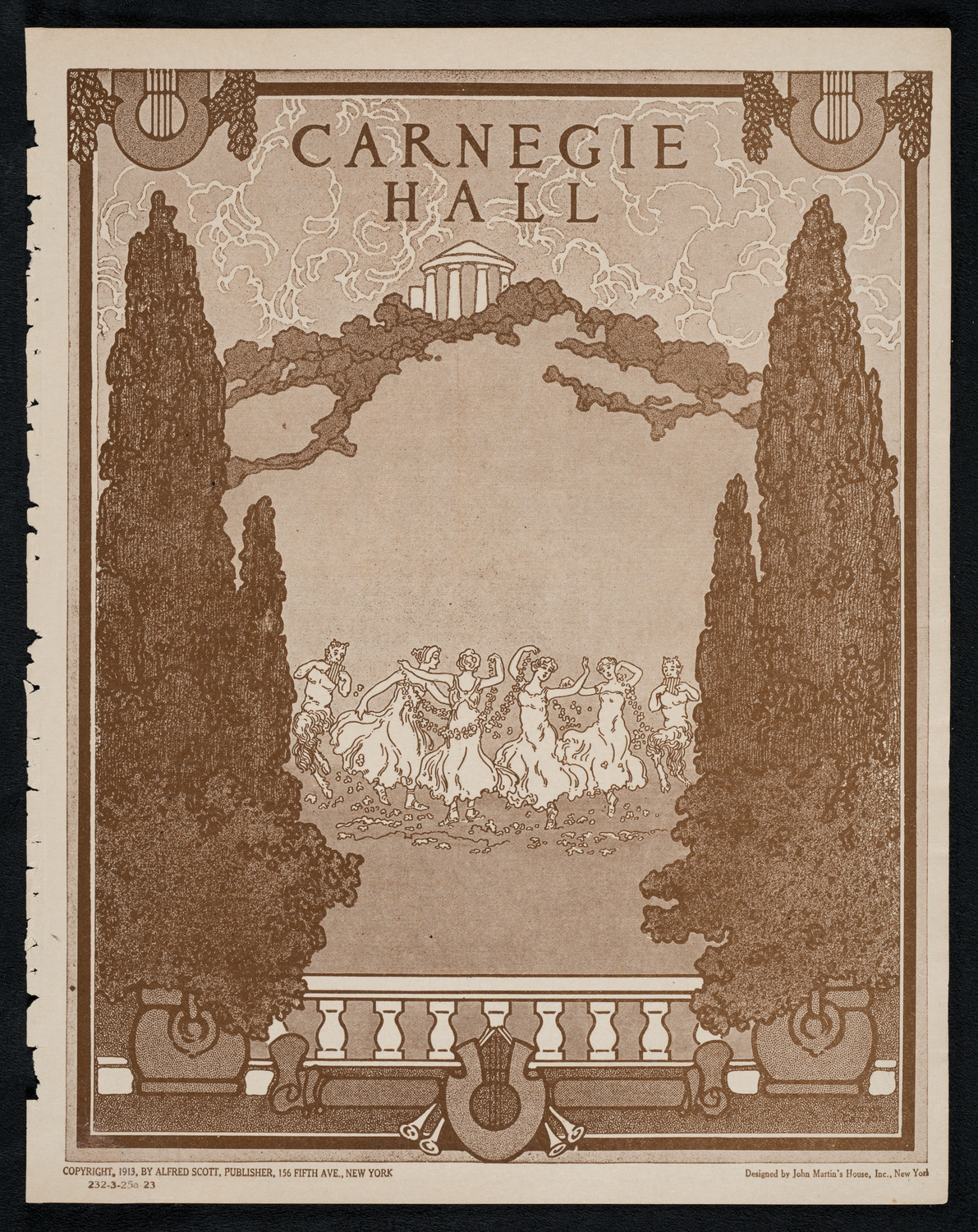 New York Philharmonic, March 25, 1923, program page 1