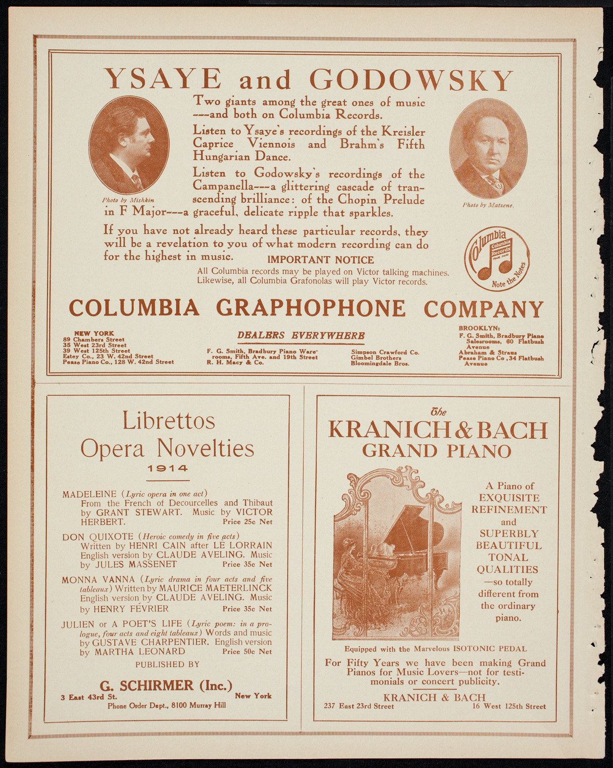 Minneapolis Symphony Orchestra, March 2, 1914, program page 6