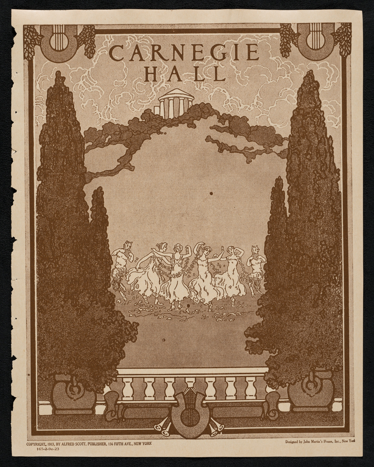 New York Symphony Orchestra, February 9, 1923, program page 1