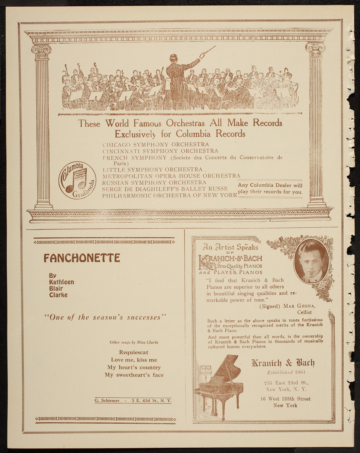 Boston Symphony Orchestra, March 18, 1920, program page 6