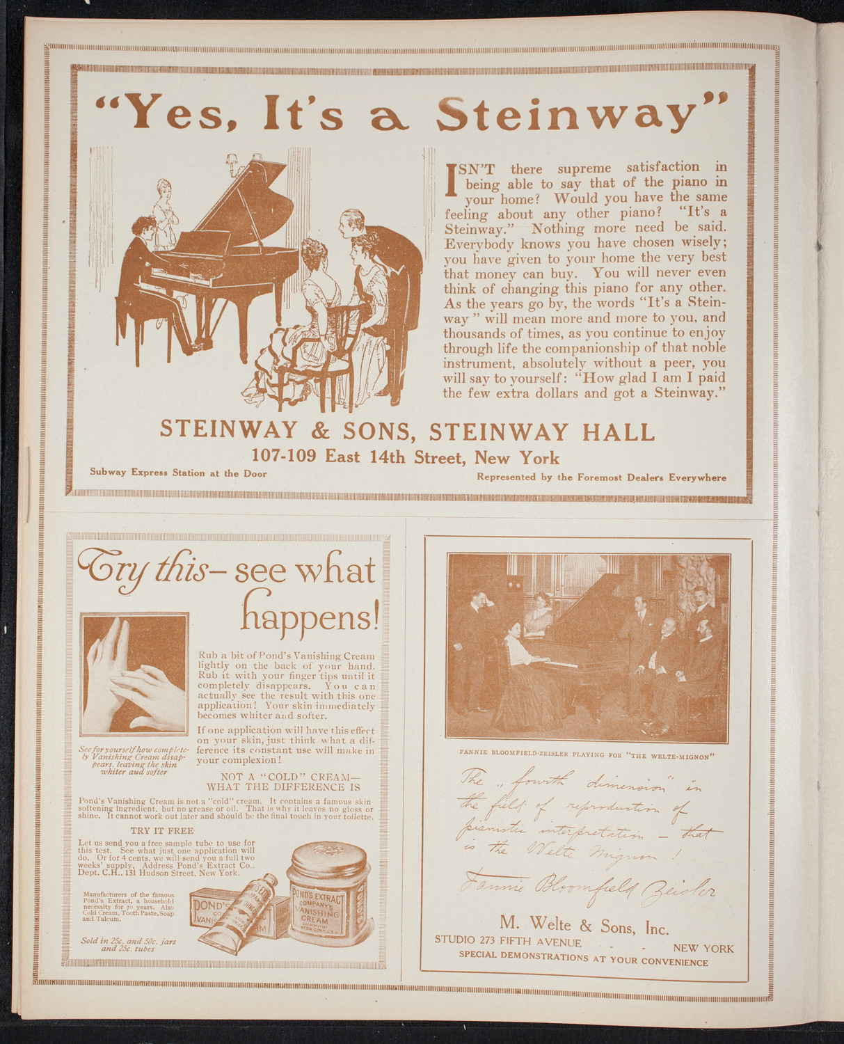 Ernest Schelling, Piano, November 17, 1915, program page 6