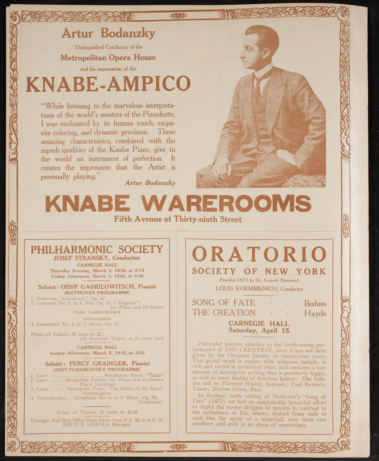 Meeting: National Security League, February 29, 1916, program page 12