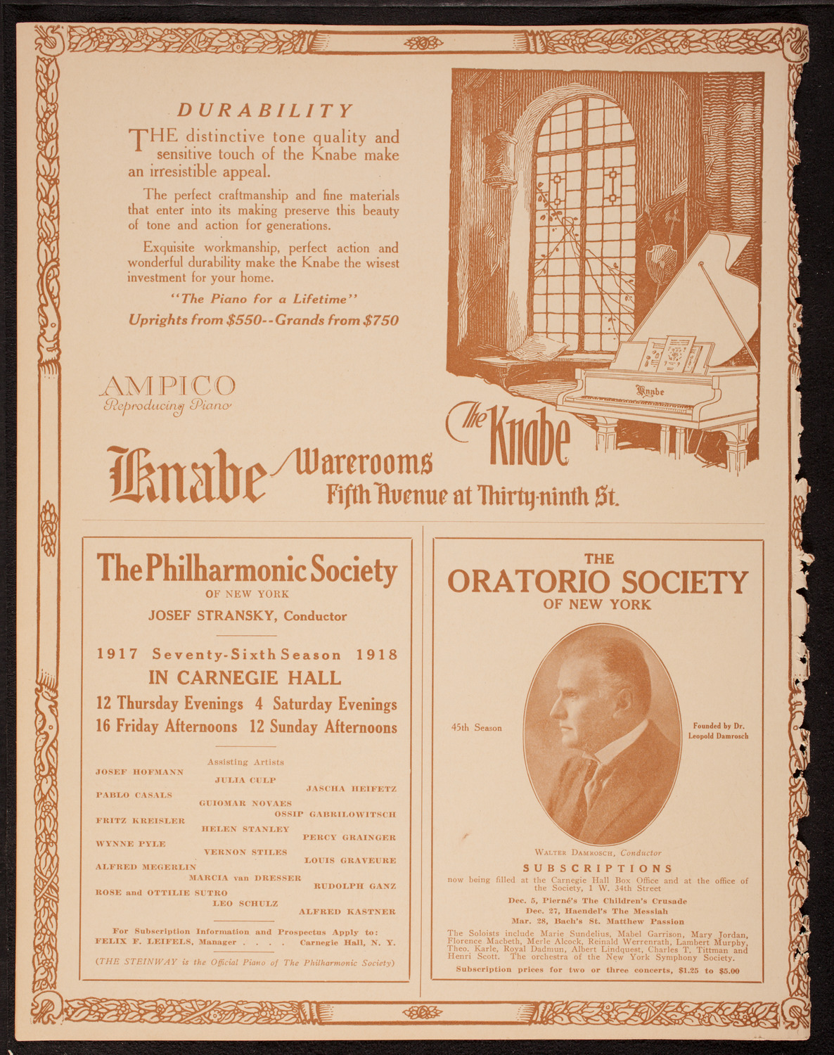 Meeting: The Humanitarian Cult, October 16, 1917, program page 12
