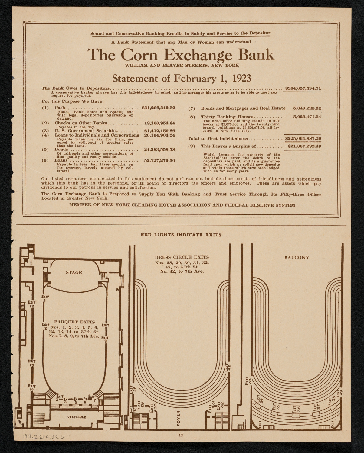 New York Philharmonic, February 21, 1923, program page 11