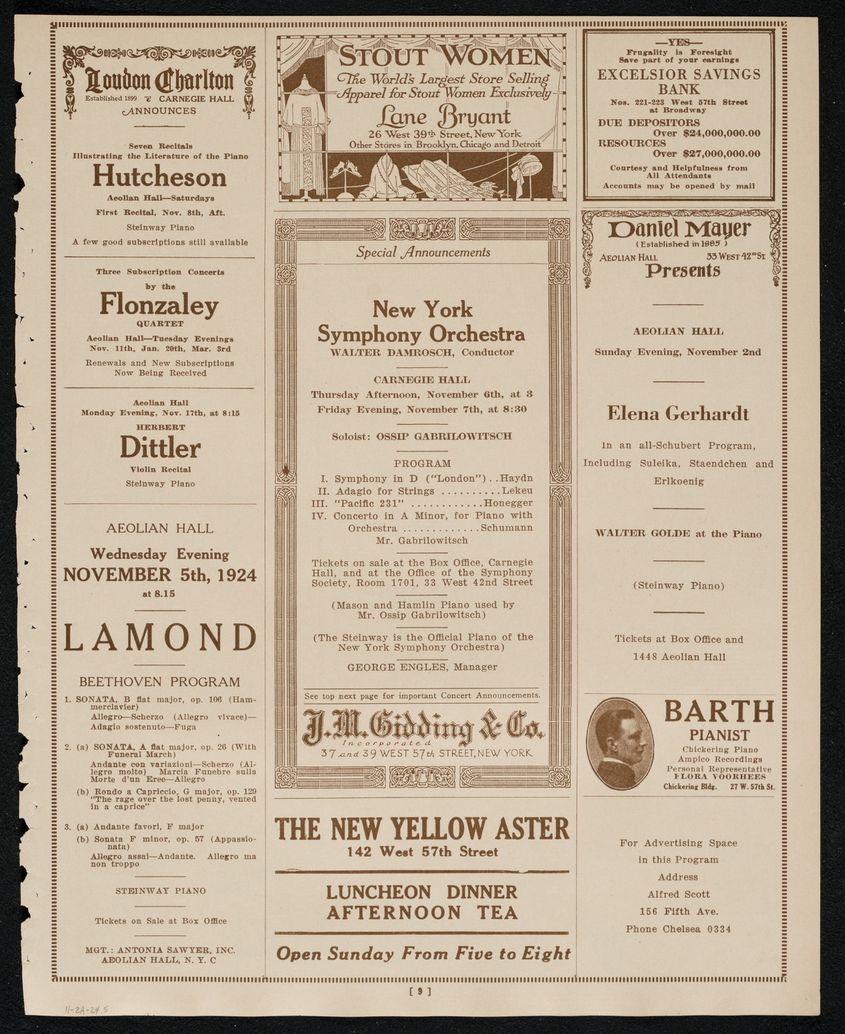 Albert Spalding, Violin, November 2, 1924, program page 9