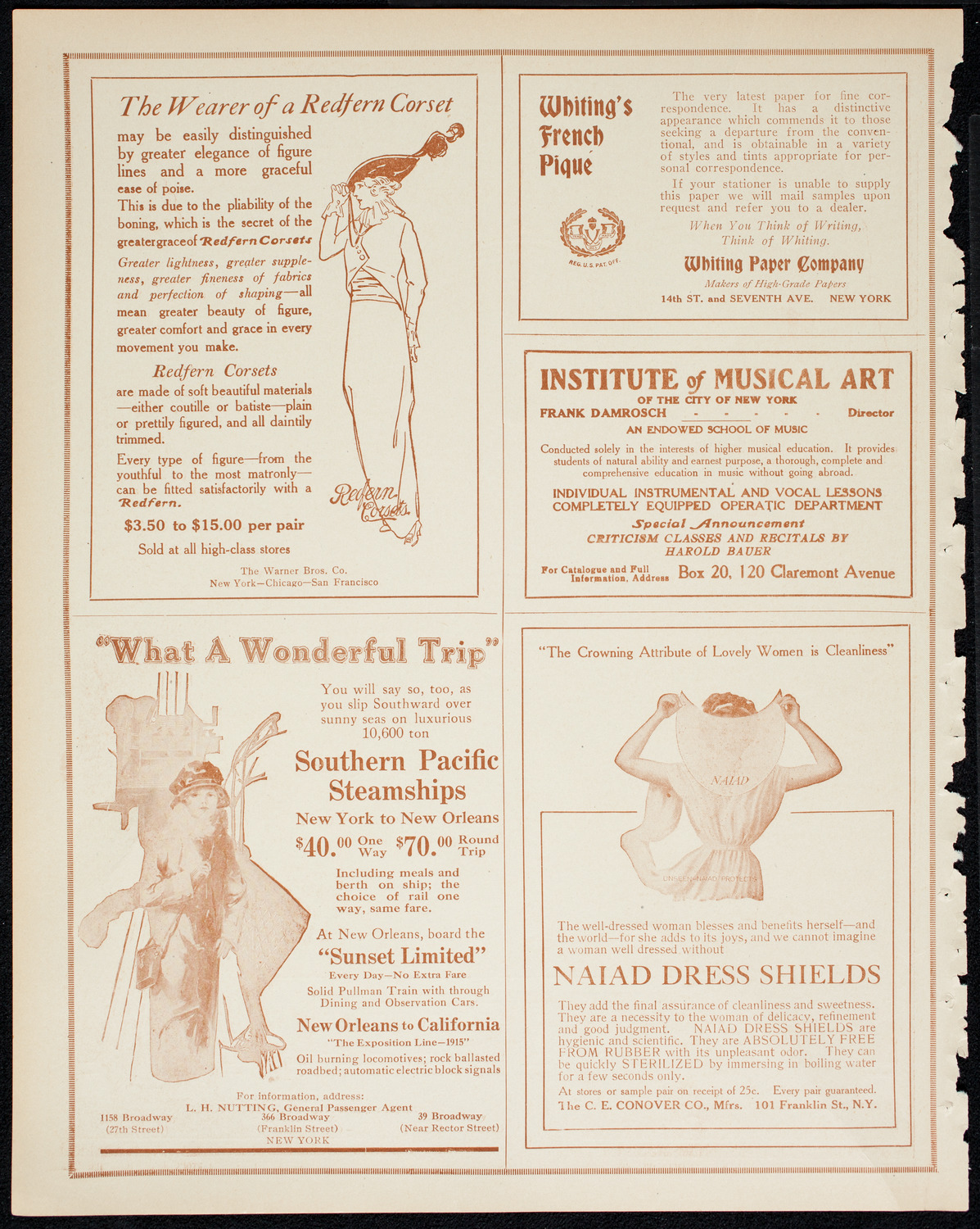 New York Philharmonic, March 1, 1914, program page 2