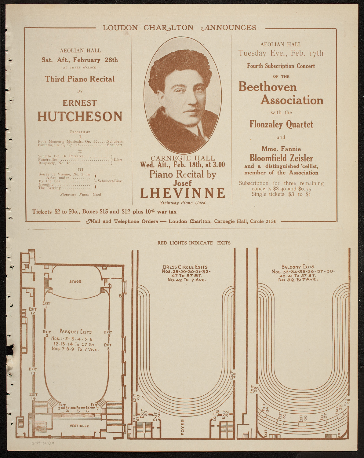 Albert Spalding, Violin, February 14, 1920, program page 11