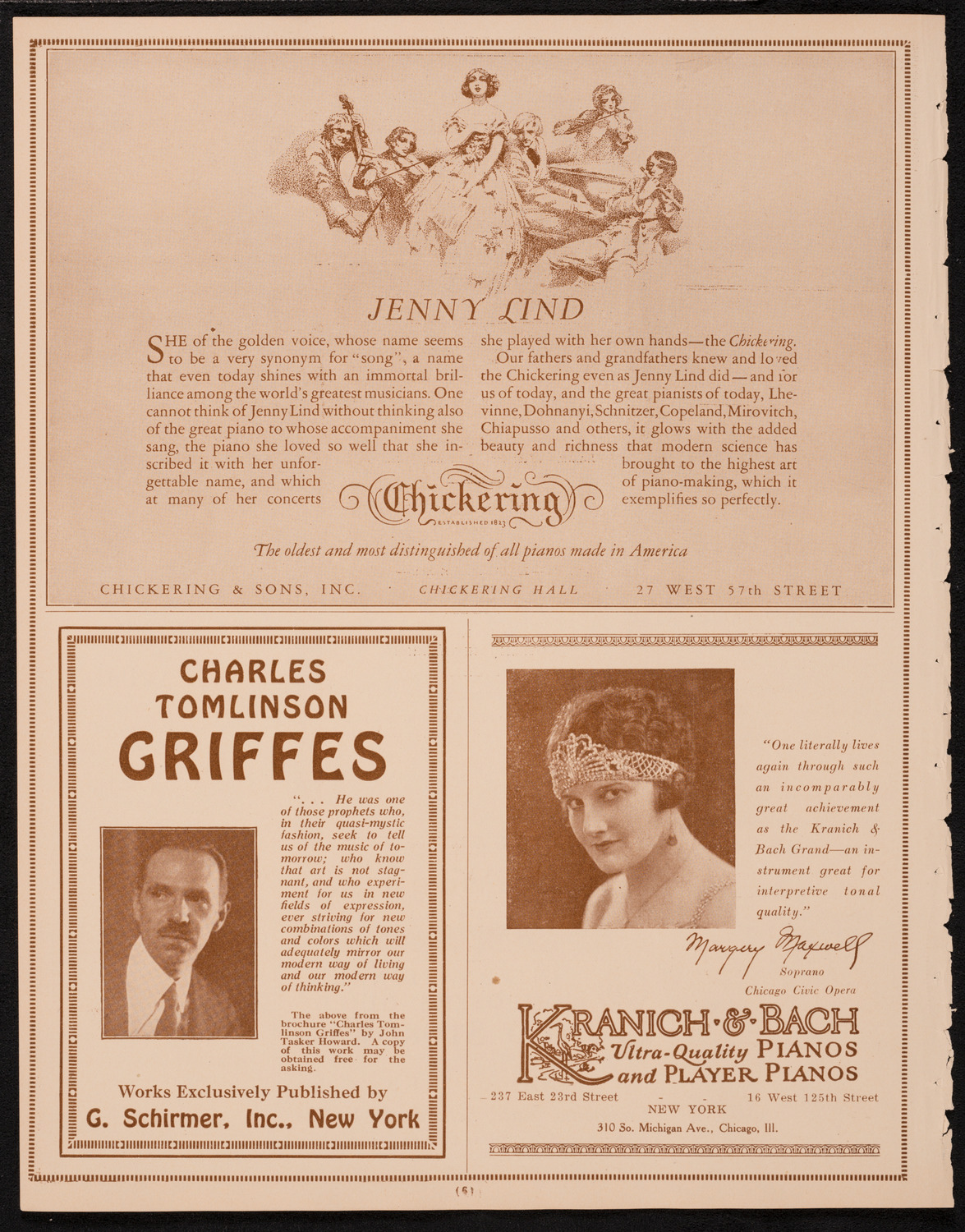 New York Philharmonic, February 22, 1925, program page 6