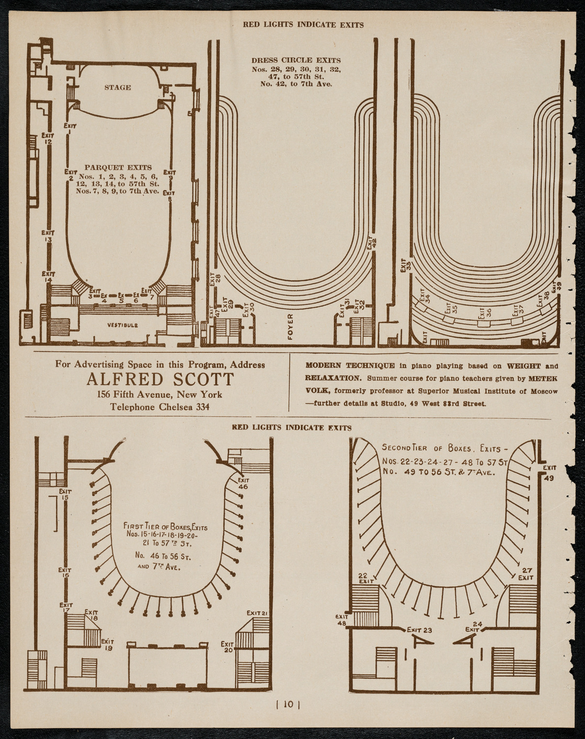 Alberto Terrasi, Baritone, April 15, 1922, program page 10