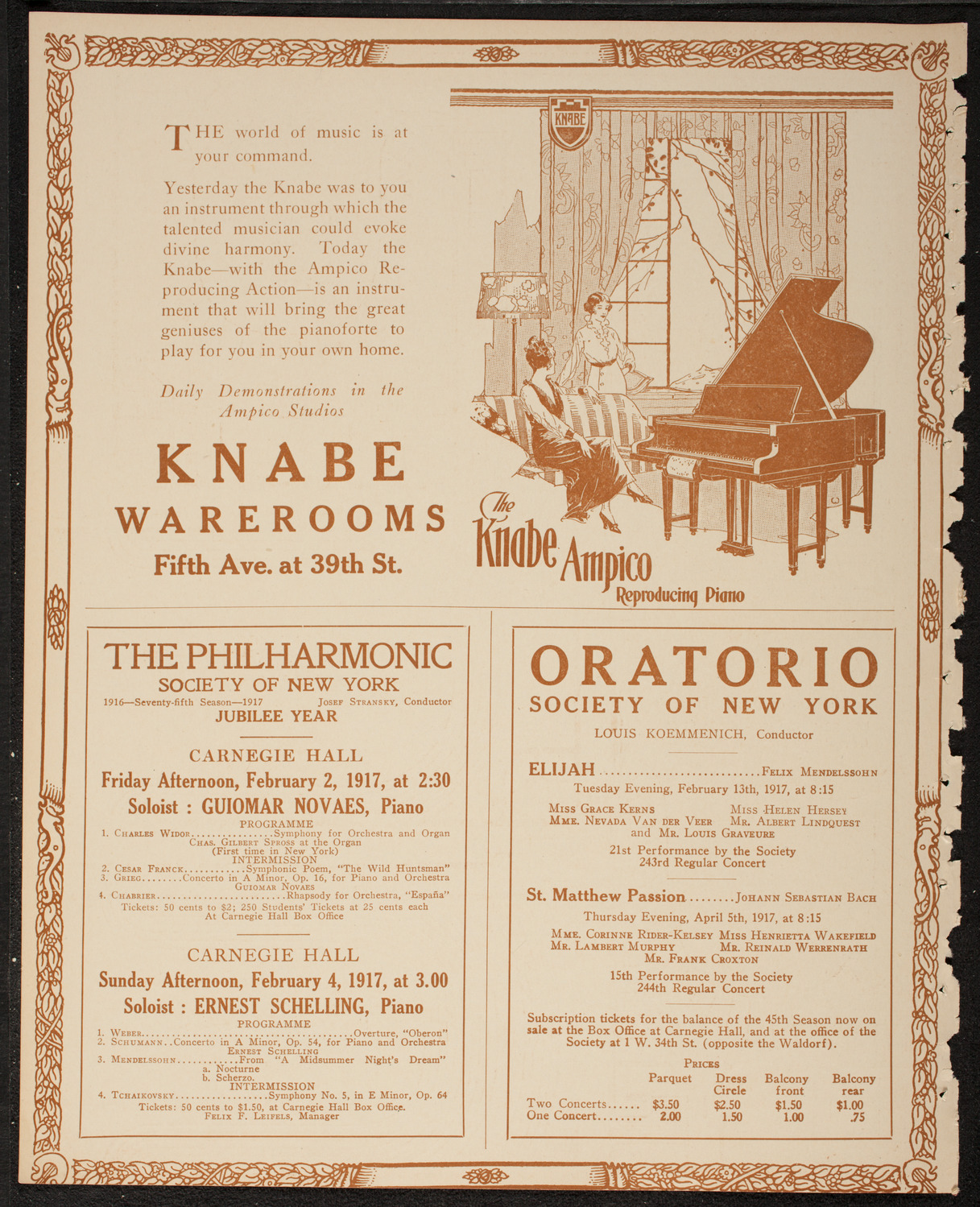 Hampton Concert, February 1, 1917, program page 12