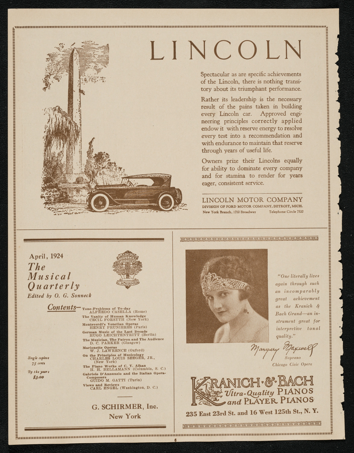 Grand Army of the Republic Memorial Day Exercises, May 30, 1924, program page 6