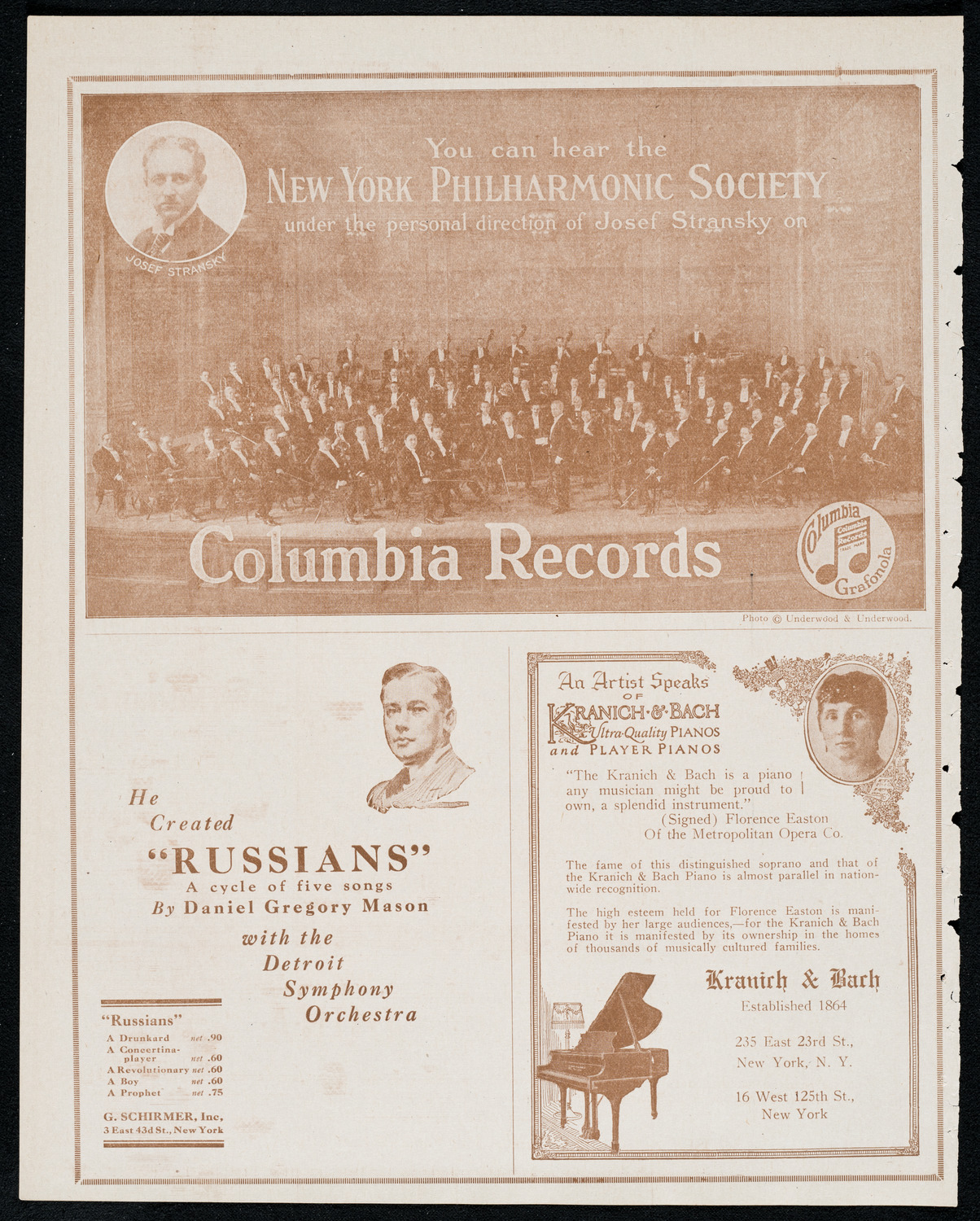 New York Philharmonic, December 9, 1920, program page 6