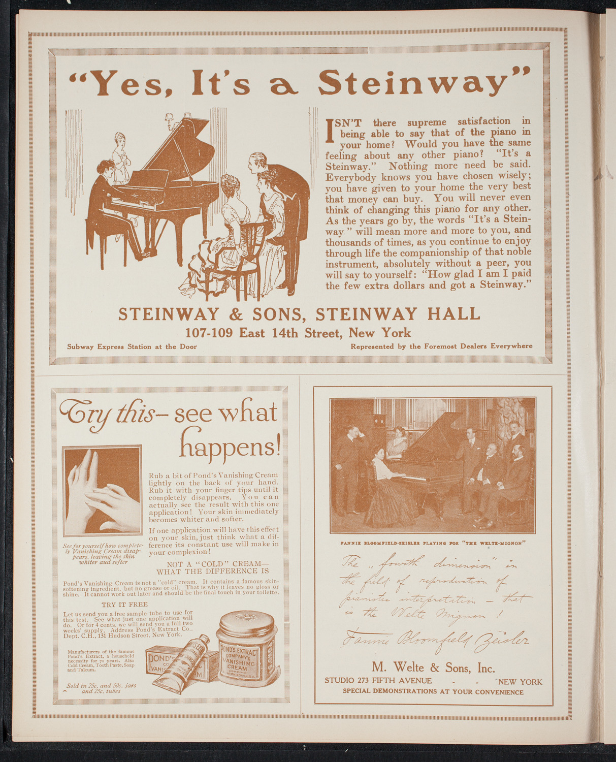 New York Philharmonic, December 4, 1915, program page 4