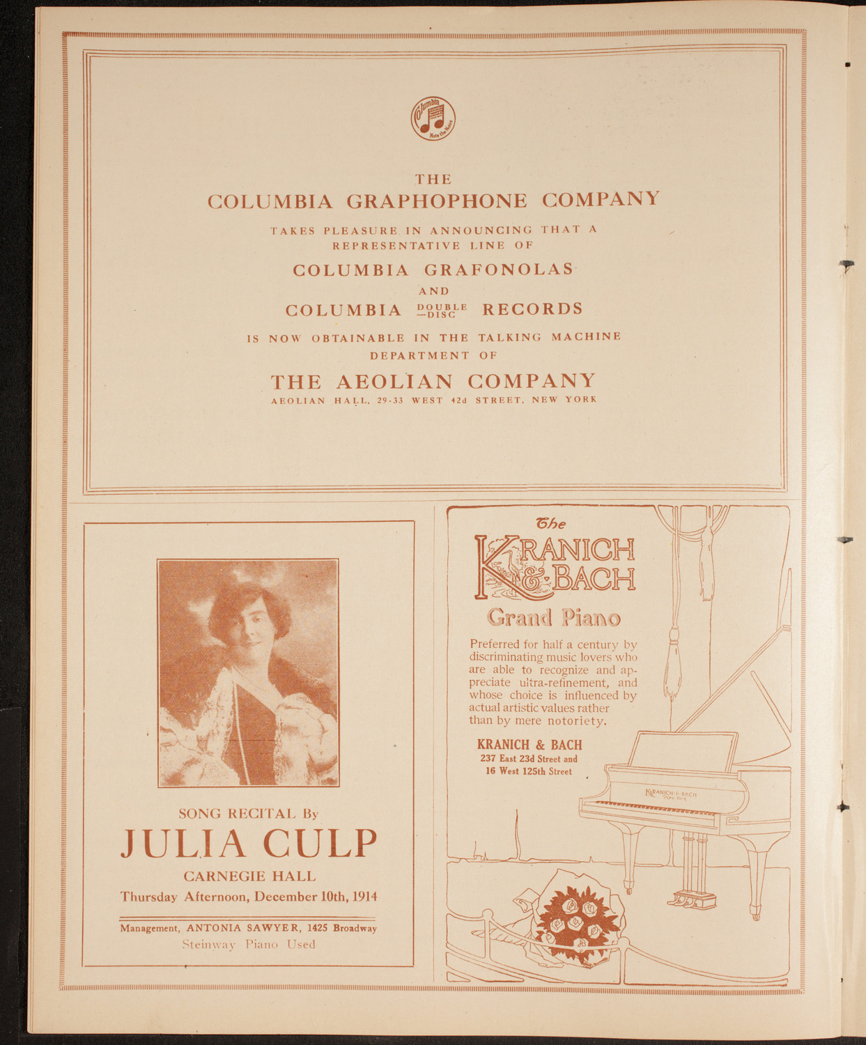 Elmendorf Lecture: Around Northern Europe, November 23, 1914, program page 6