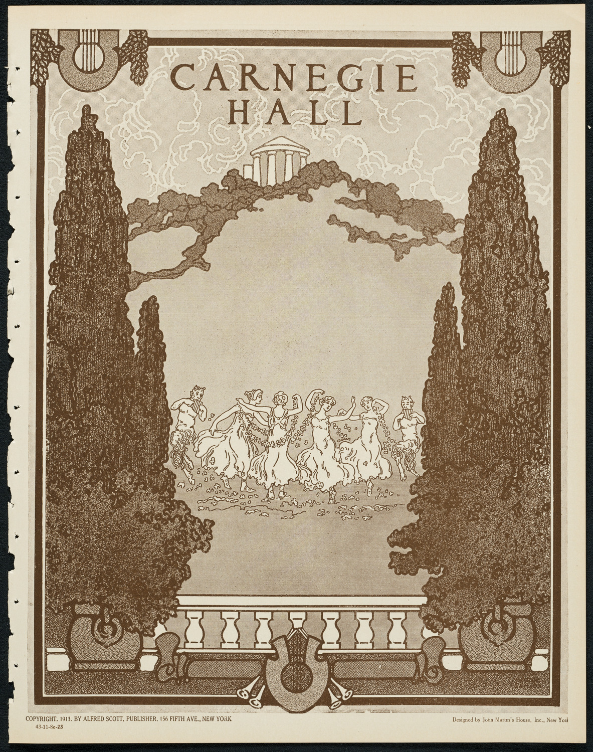 New York Philharmonic, November 8, 1923, program page 1