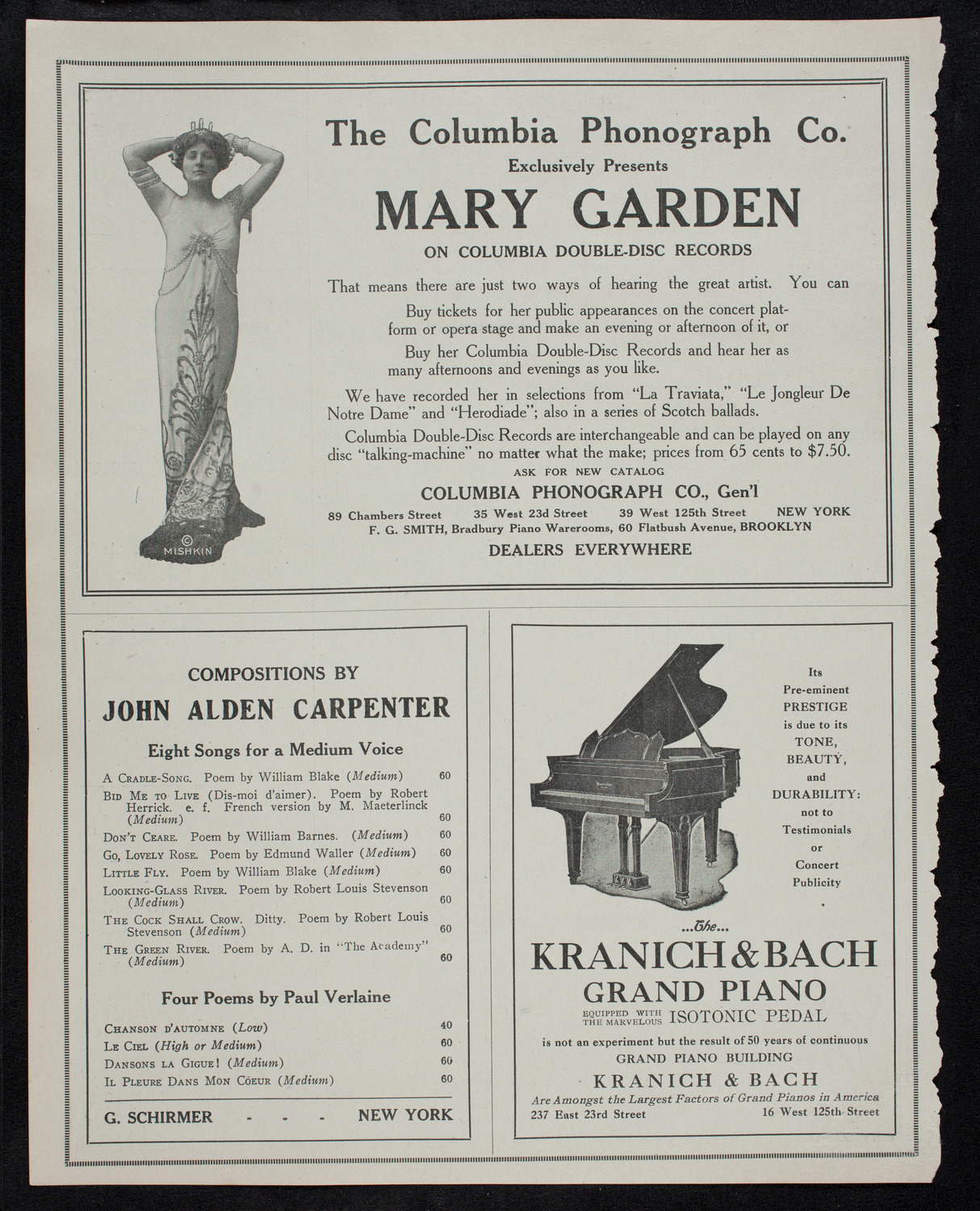 Leopold Godowsky, Piano, November 27, 1912, program page 6