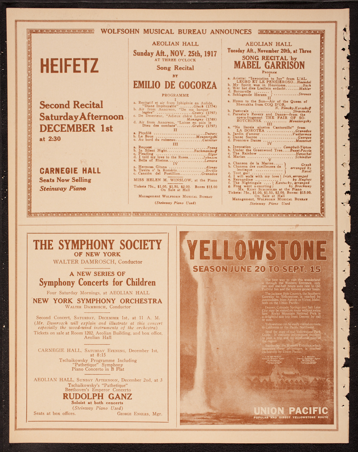 Newman Traveltalks: Our National Parks, November 19, 1917, program page 8